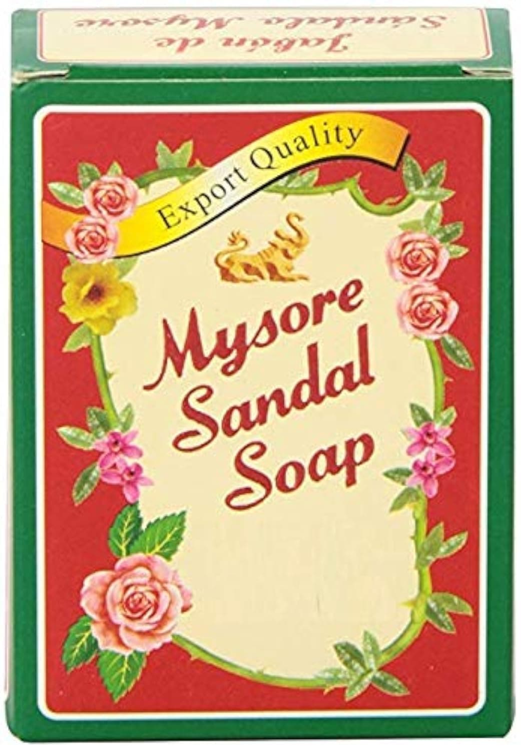 Mysore Sandal Bathing Soap With Sandalwood Oil 75 Gram 6-Pack Herbal Ayurveda (6 X 75 G / 6 X 2.62 Oz)