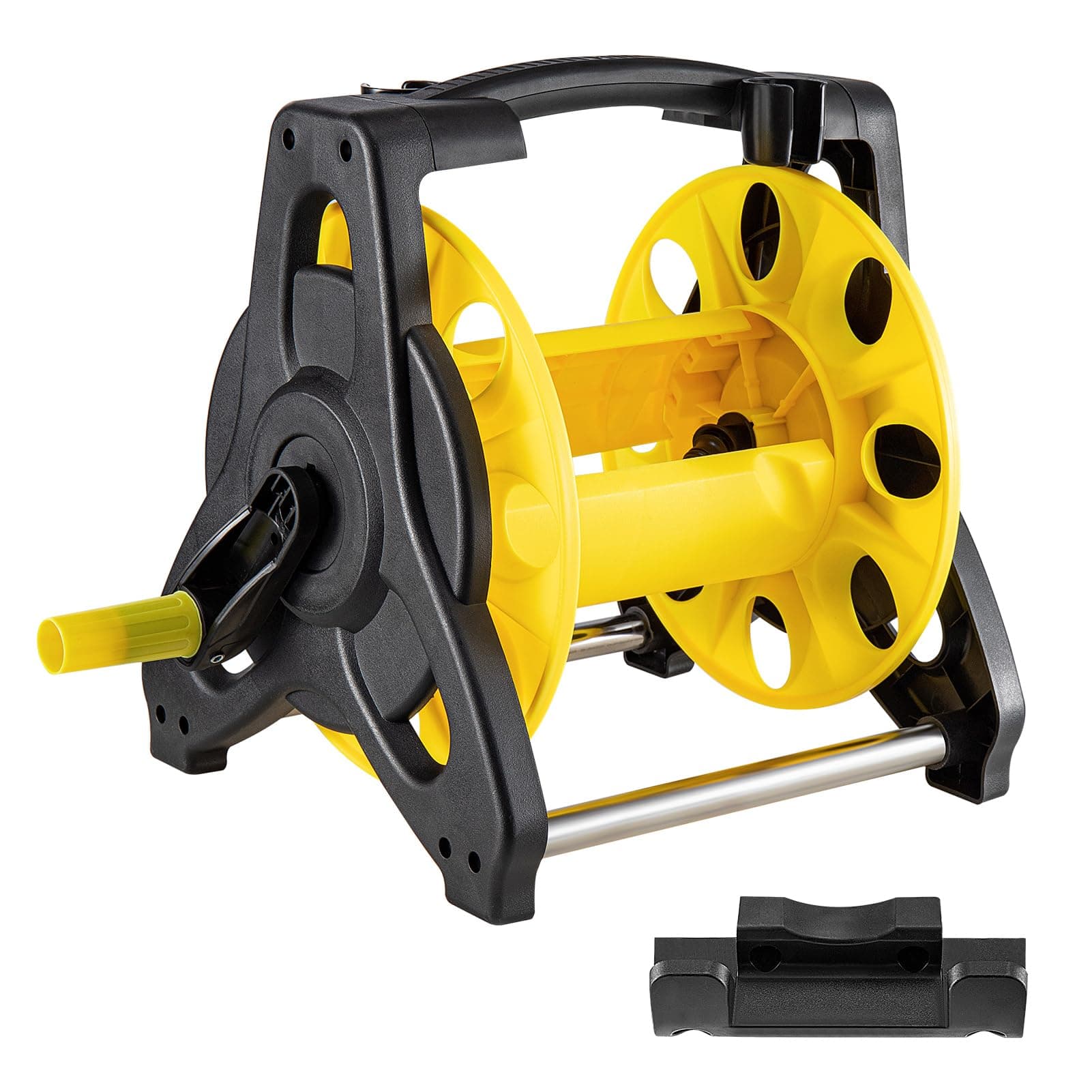 CEED4U Garden Hose Reel, Holds 164 FT Portable Tote Hose Reel, Hose Reel for Watering Plants and Lawns, Washing Cars（Without Hose）