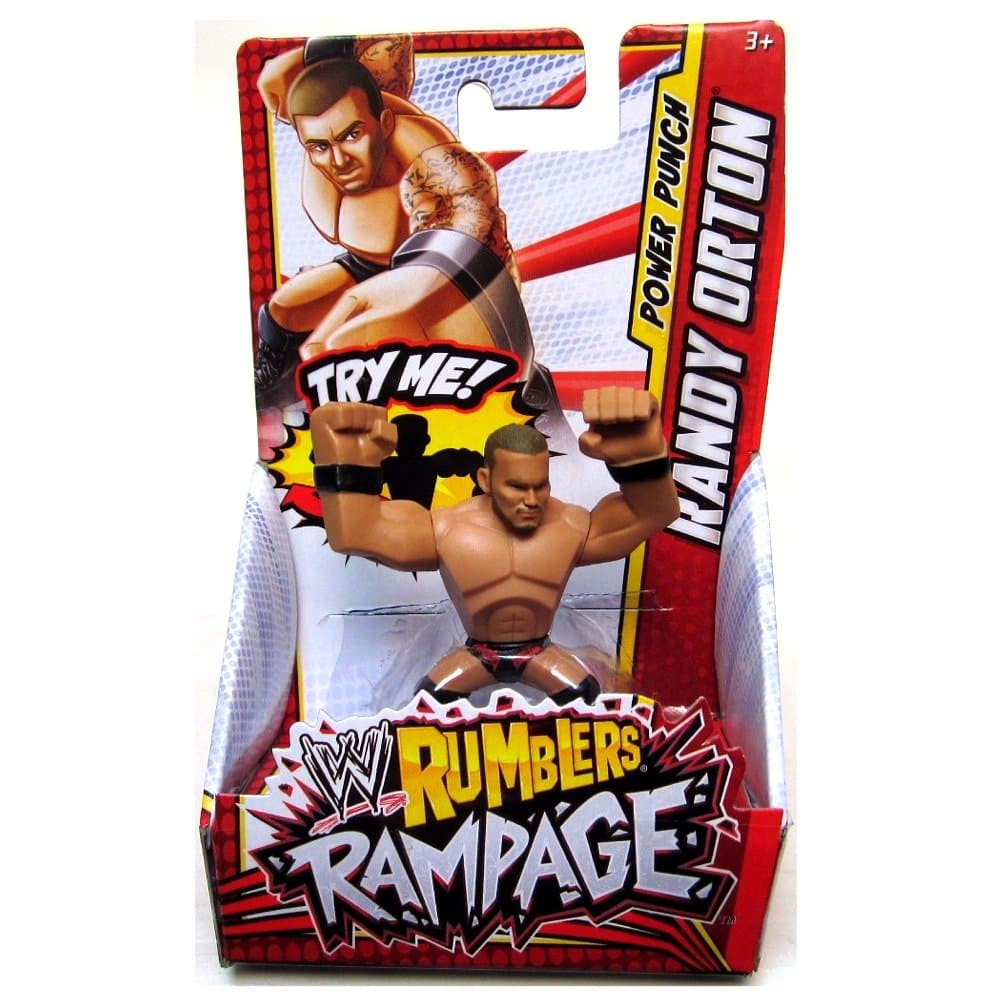 RANDY ORTON (BLACK & RED - PUNCH) - WWE RUMBLERS RAMPAGE MATTEL TOY WRESTLING ACTION FIGURE