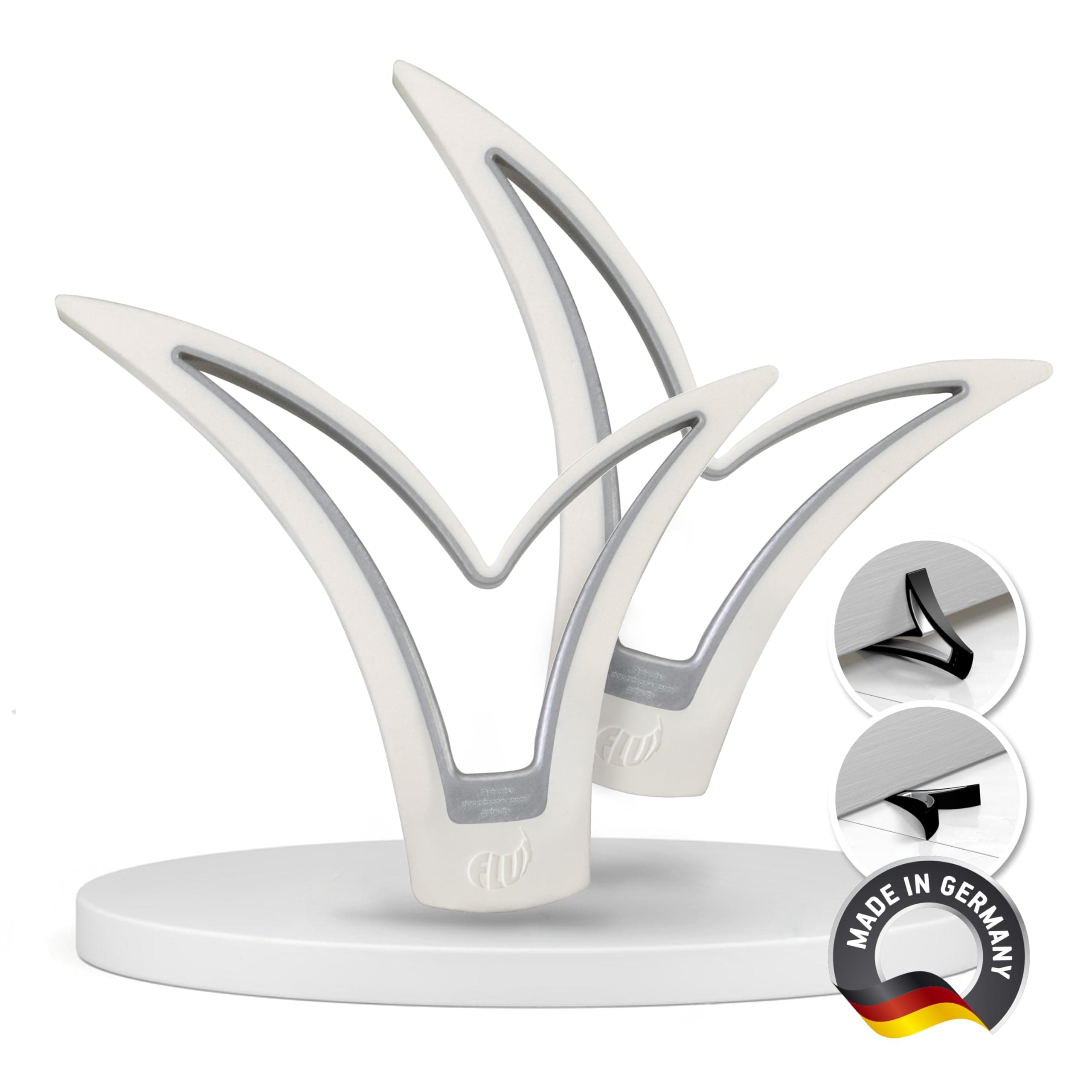 SOFTERFIX Door & Window Stopper – Sturdy Stop for Multi Floor and Many Window Types – for Heavy Doors and Windows - Rubberized on The Outside to Avoid Damage – Doorstop Designed to fit Most Gaps