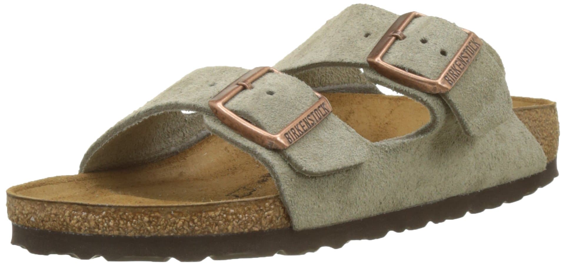 Birkenstock 51461: Unisex Arizona Suede Leather Taupe Walking Sandals