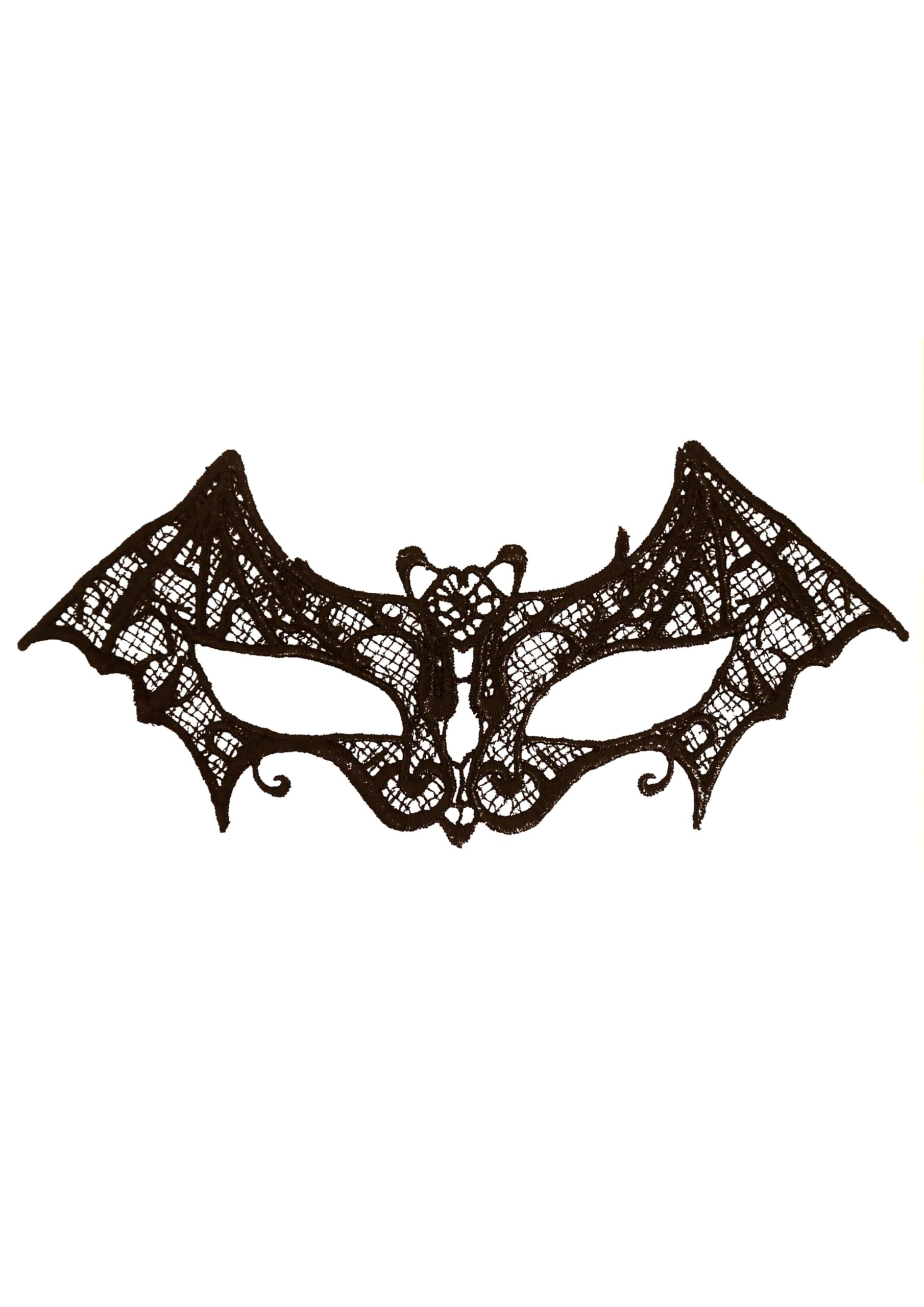 HENBRANDT Black Lace Bat Mask Masquerade Eye Mask Domino Gothic Vampire Bat Accessories Eyemask Halloween Fancy Dress Costume Accessories for Children and Adults