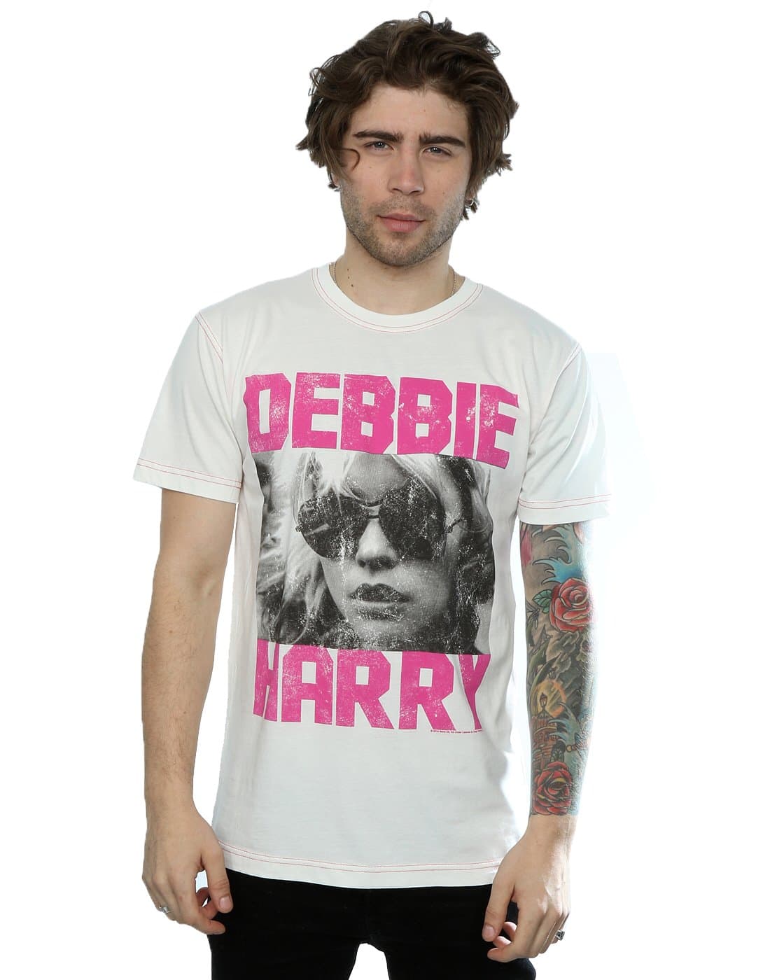 Absolute Cult Aftershow Men's Blondie Debbie Harry T-Shirt Small Vintage White