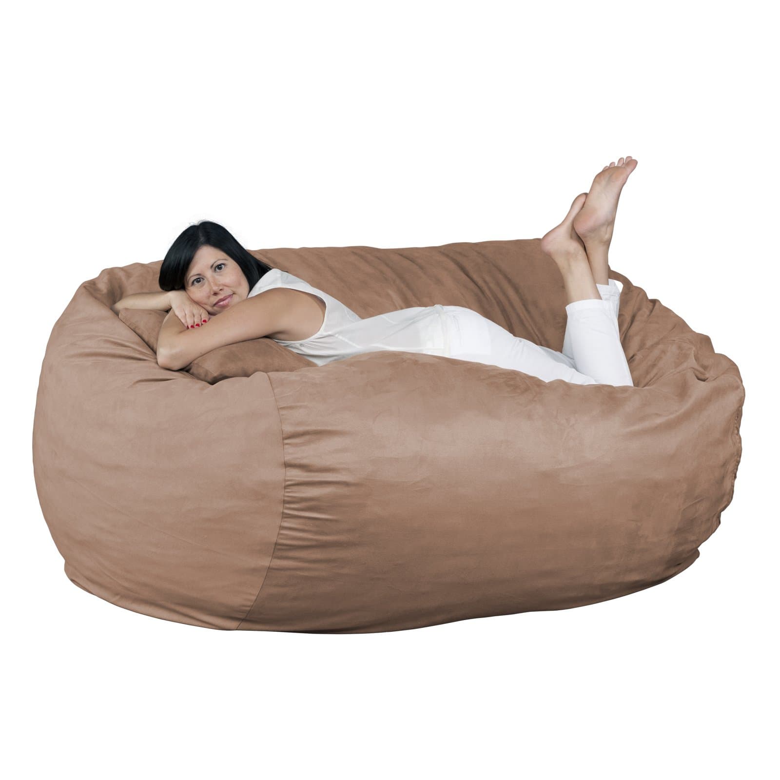 Bean Bag Chairs foam filled comfort no beans Earth Size 6 Foot