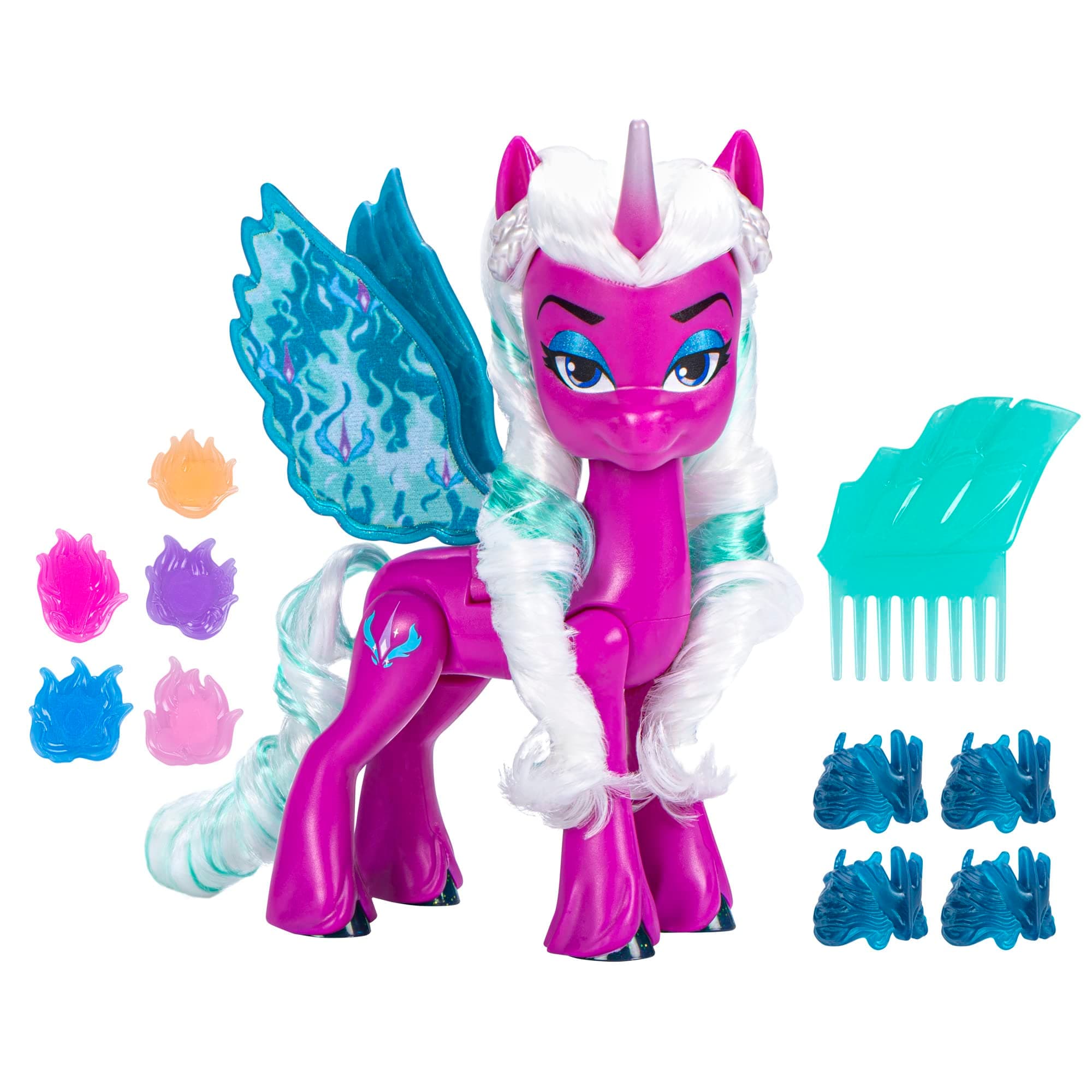 My Little Pony Dolls Opaline Arcana Wing Surprise, 5-Inch Toy Alicorn with Accessories, Toys for 5 Year Old Girls and Boys (F6447)