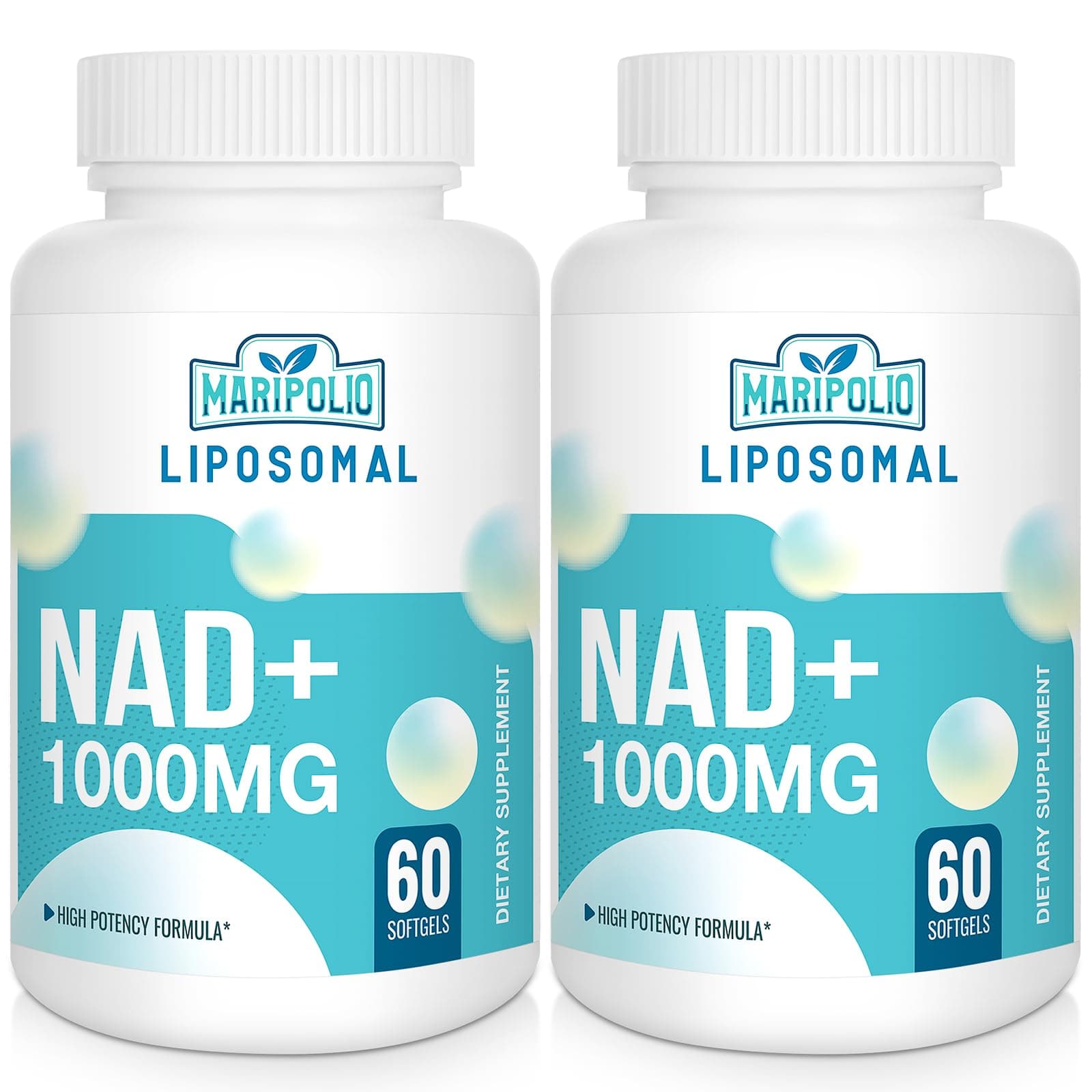 Liposomal NAD+ 1000 MG — Supplement — Supports Energy and Metabolism — Promotes Healthy Aging — Enhances Brain Function — 120 Day Supply