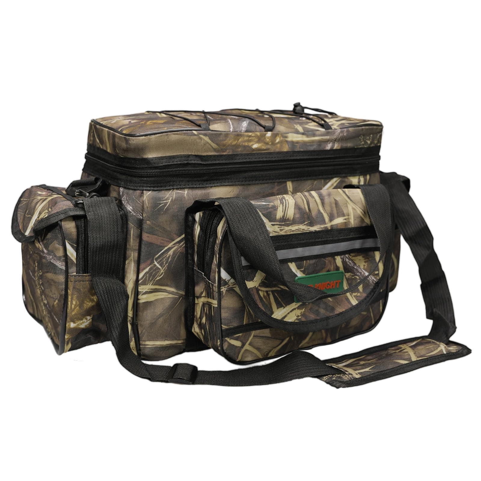 Seaknight Carp Fishing Bag SK003 Single Shoulder Sea Fishing Tackle Bags Holdall Camouflage Outdoor Carryall Bag Hiking Travel Pack 50CM*28CM*27CM
