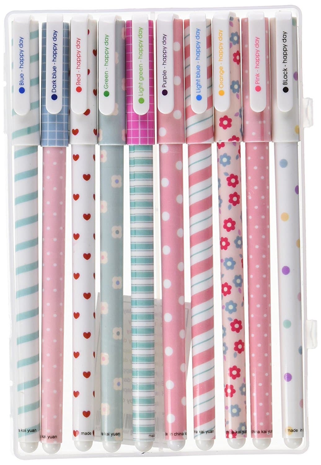 (Lots of Designs) Katara 1796 – Rushed Superstar Pen Set of 10 Coloured Pens In A Variety Of Colours, Fineliner, Writing Pen for Painting, Writing, Colour Accessories for School/Office Versand China Design 4