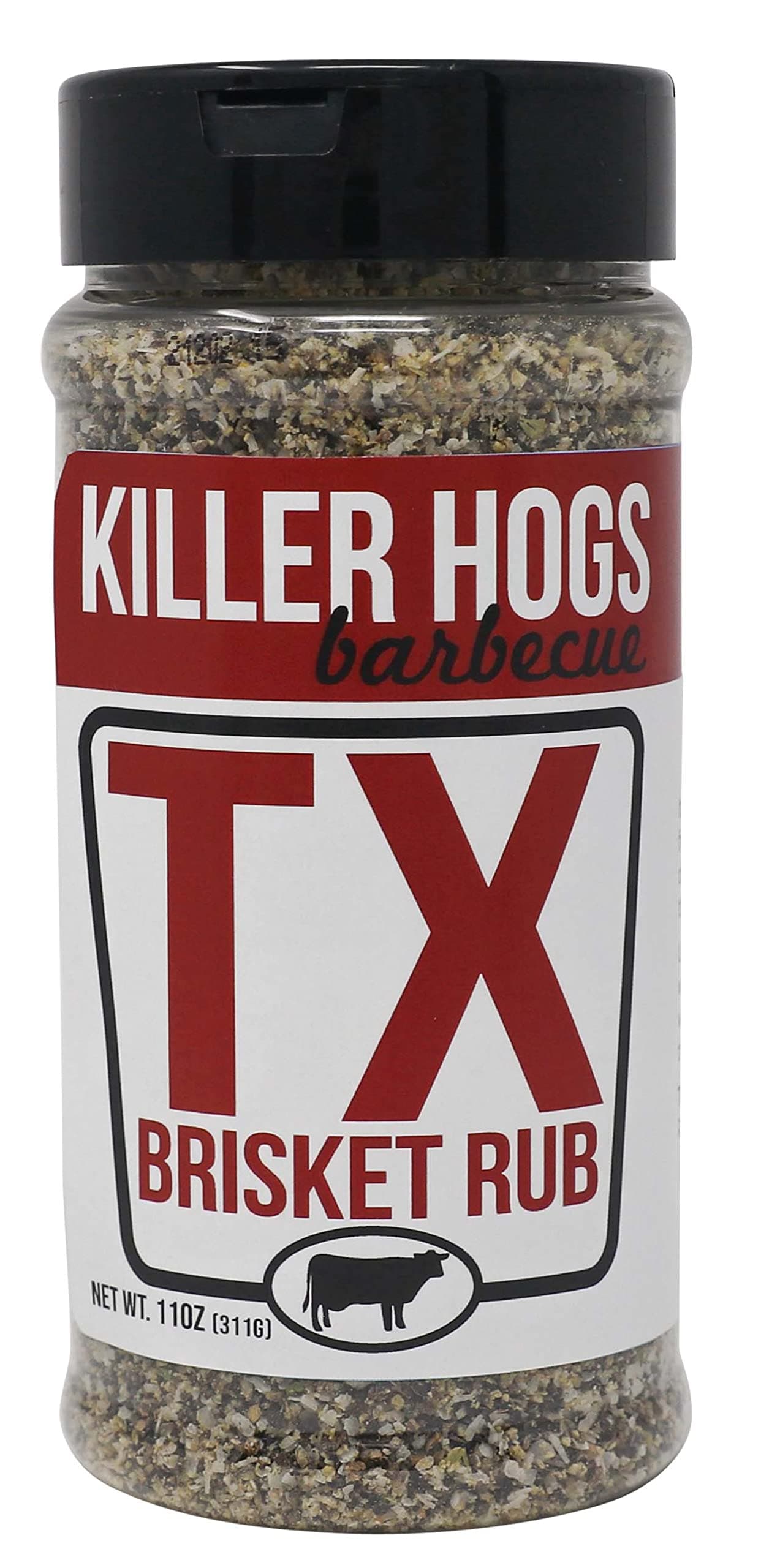 Killer Hogs Bbq Tx Brisket Rub | Championship And Grill Seasoning For Texas Great On Brisket, Ribs, Steaks, Or Turkey 16 Ounces
