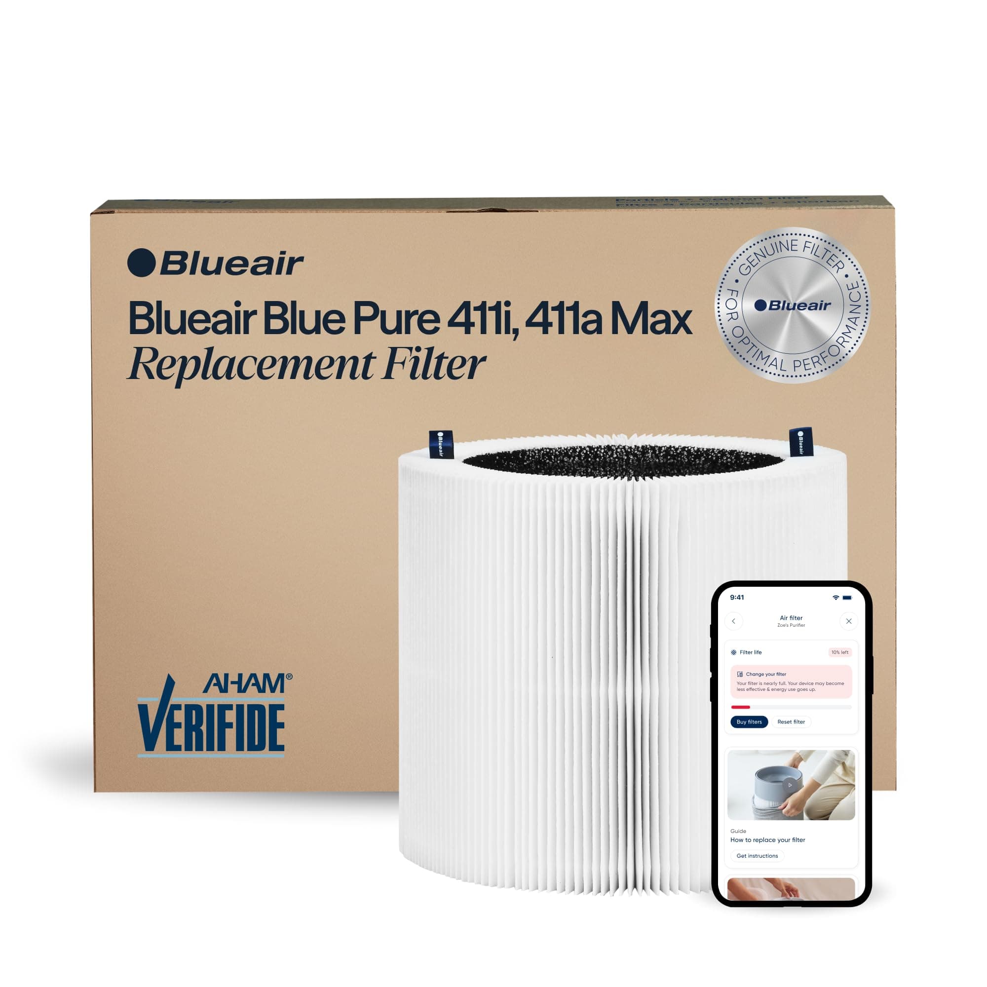 Genuine Filter for Blue Pure 411i Max and 411a Max Air Purifiers