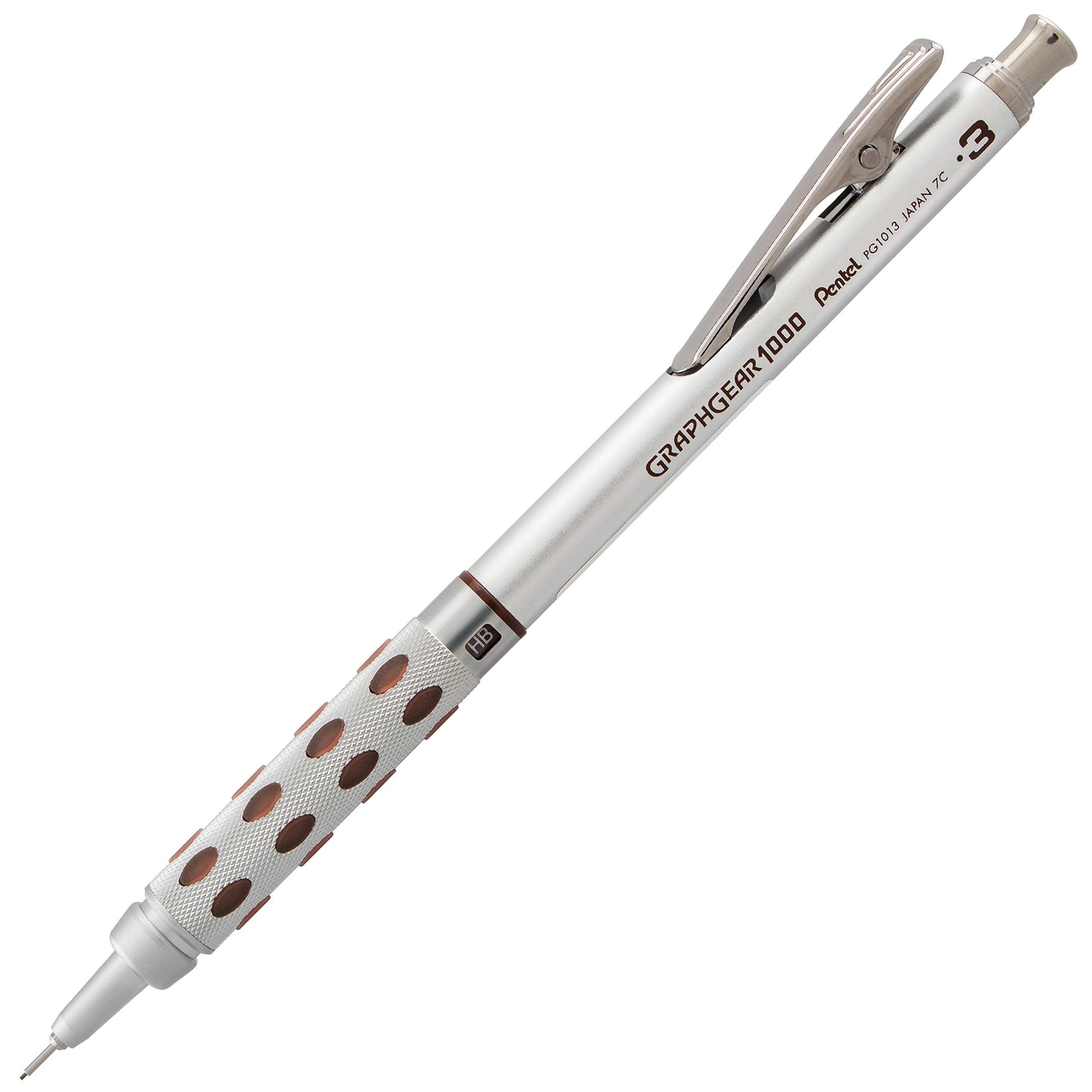 Graph Gear 1000 Automatic Drafting Pencil, 0.3mm, Brown Accents, 1 Pencil (PG1013E)