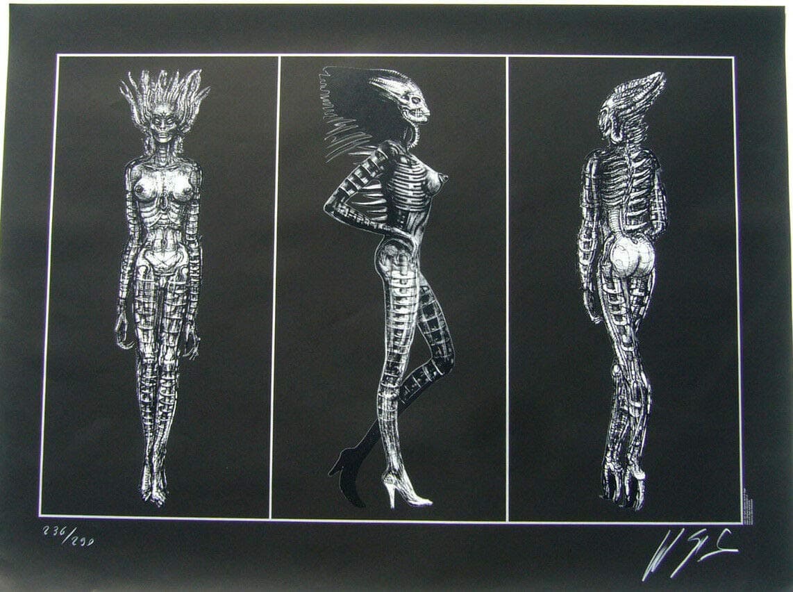 Morpheus Fine Art SIL Triptych Signed/Numbered Lithograph by H.R. Giger