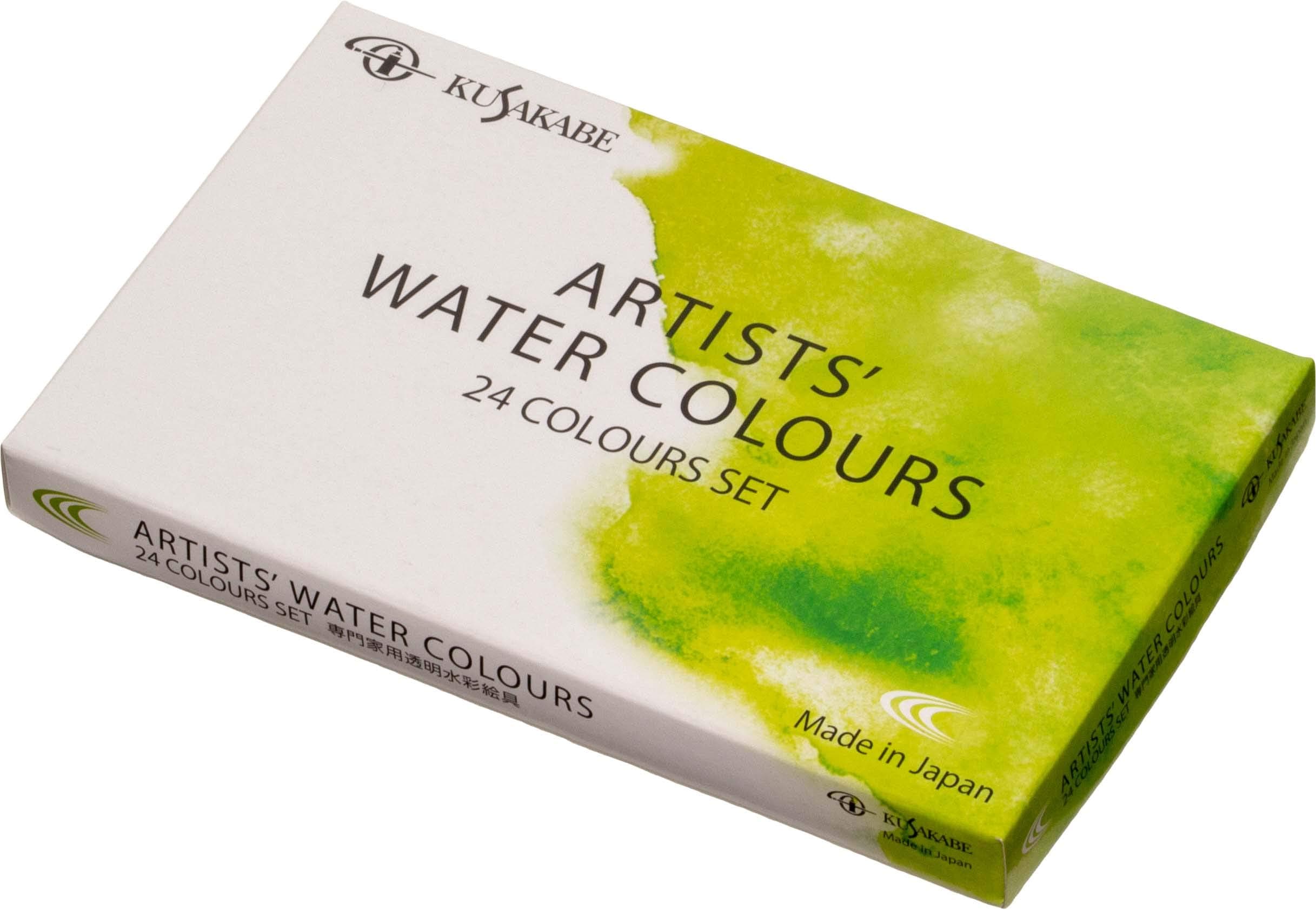Kusakabe Transparent Watercolor Paint, 24 Color Set, 0.16 fl oz (5 ml) (No.2)