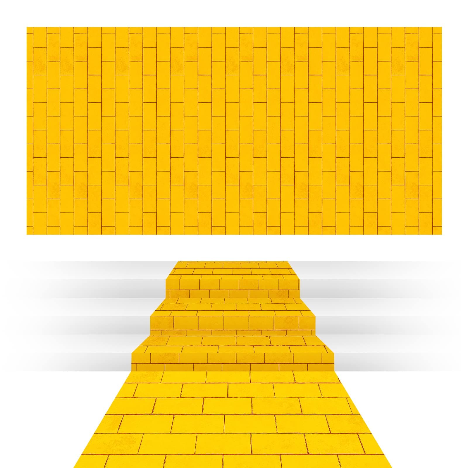 Chuangdi Gold Brick Stone Wall Backdrop Stone Wall Scene Setter Sheet Wallpaper Curtains Door Removable Brick Tablecloth Photo for Winter Halloween(2 Sheets,4.49 x 8.99 ft)