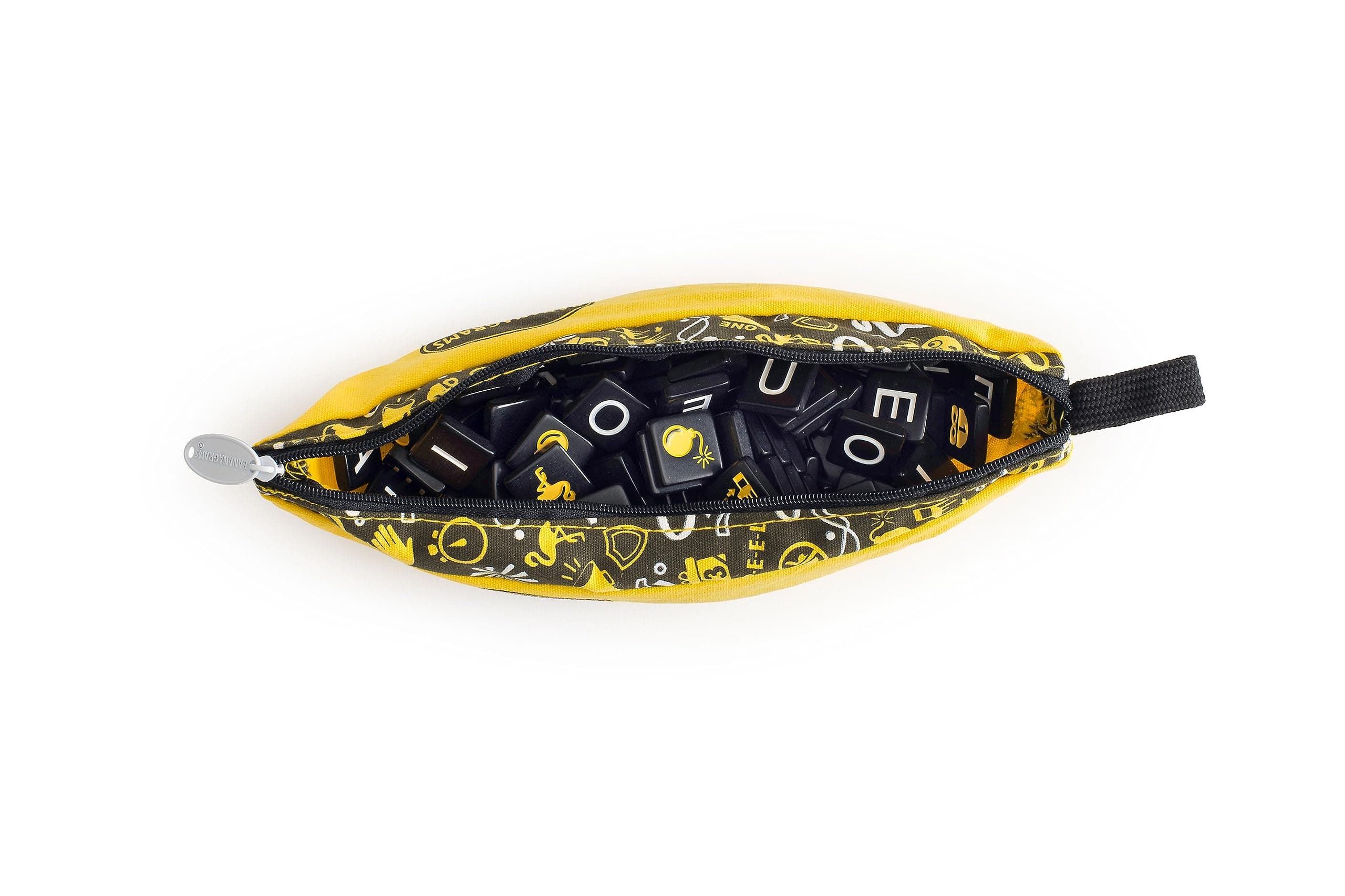 BANANAGRAMS Party Edition: Word Game, 2+ Players, Ages 6+, Family Fun, 14 Tiles