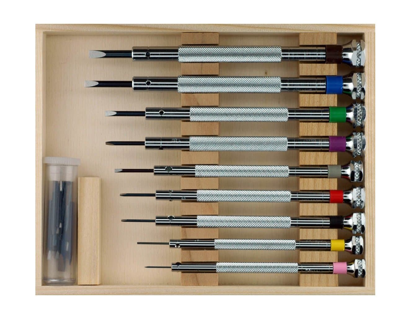 France Complete 9 Piece Watchmakers Screwdriver Box Set