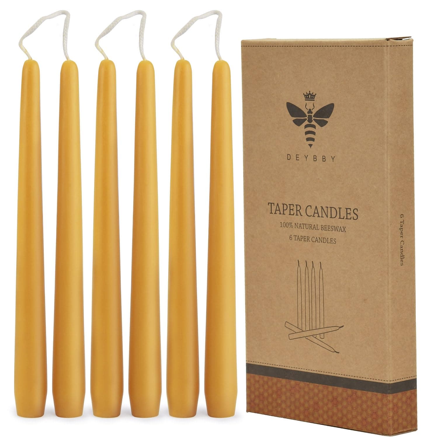 10 inch taper candle with thinner bottom