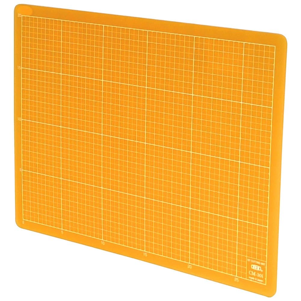 NT Cutter Colorful Translucent Cutting Mat, 9 x 12 Inches, Translucent Orange, 1 Mat (CM-30I-O)