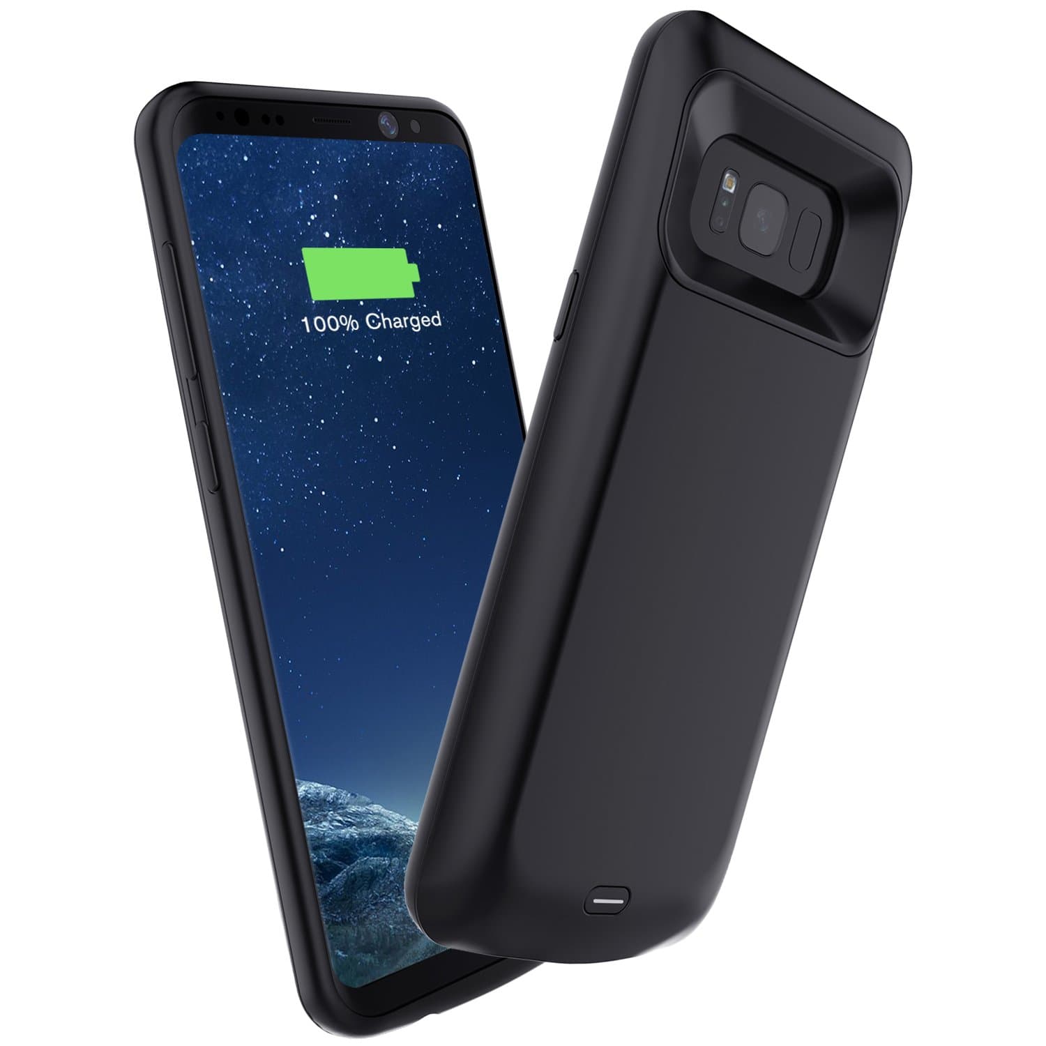 RUXELY Galaxy S8 Battery Case,5000mAh Portable External Backup Charging Case,Rechargeable Protective Power Bank Charger for Samsung Galaxy S8(Black)(Not for Galaxy S8 Plus)
