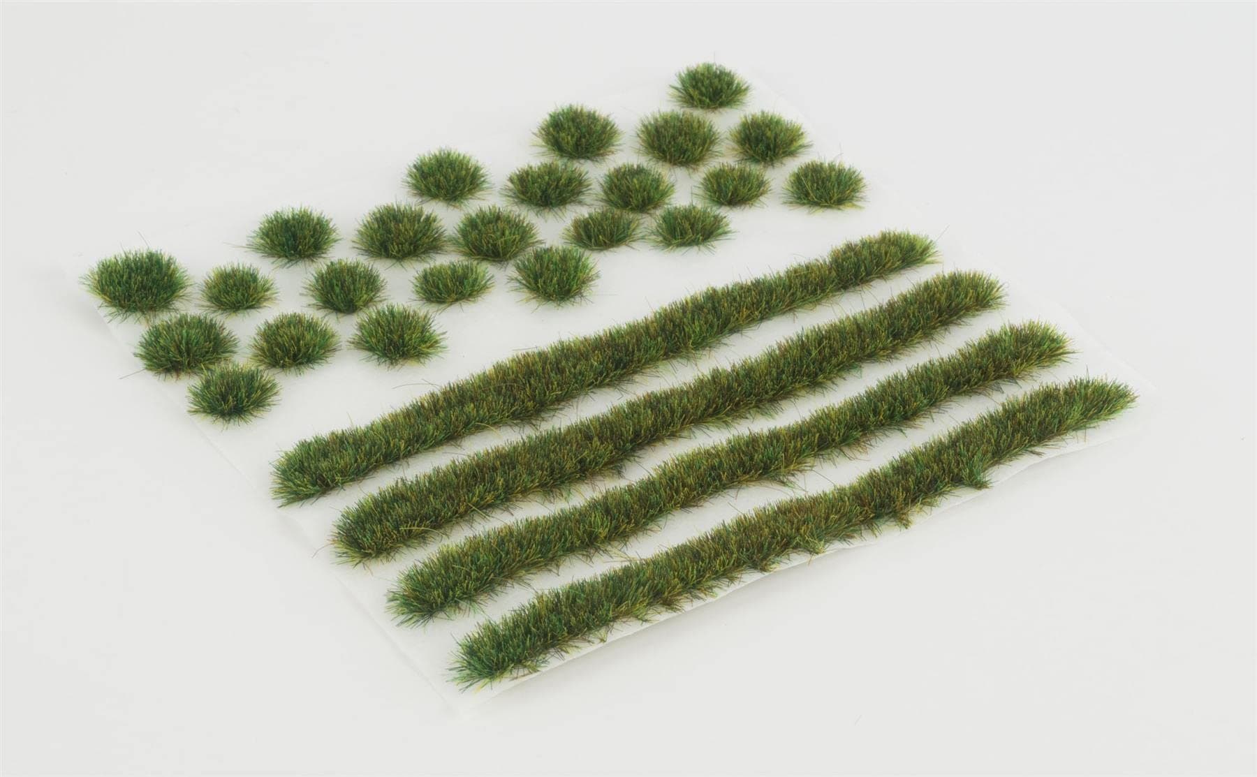 WWScenics Static Grass Tuft & Strip Set | 4mm Summer | SUM4MIX | for Model Scenery