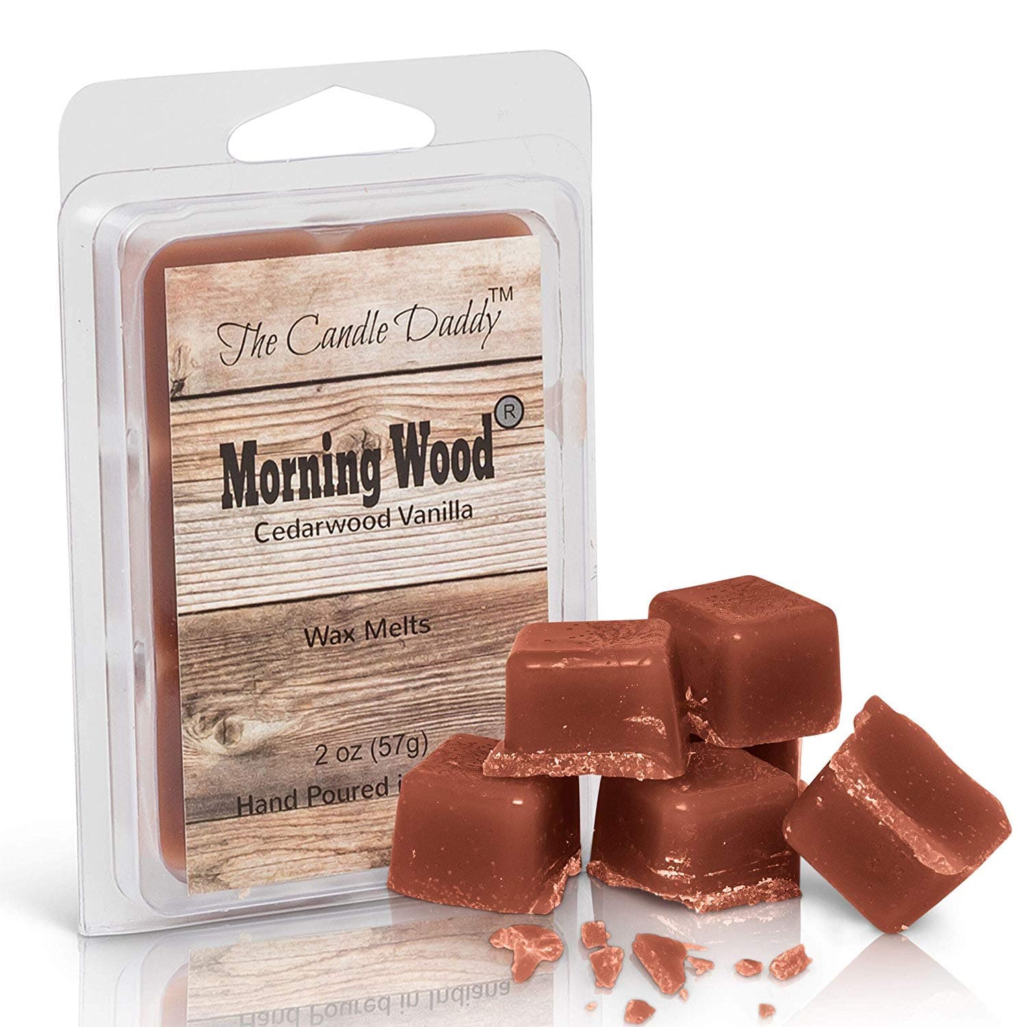 Morning Wood - Cedarwood Vanilla Scented Wax Melts - 6 Cubes - 2 oz