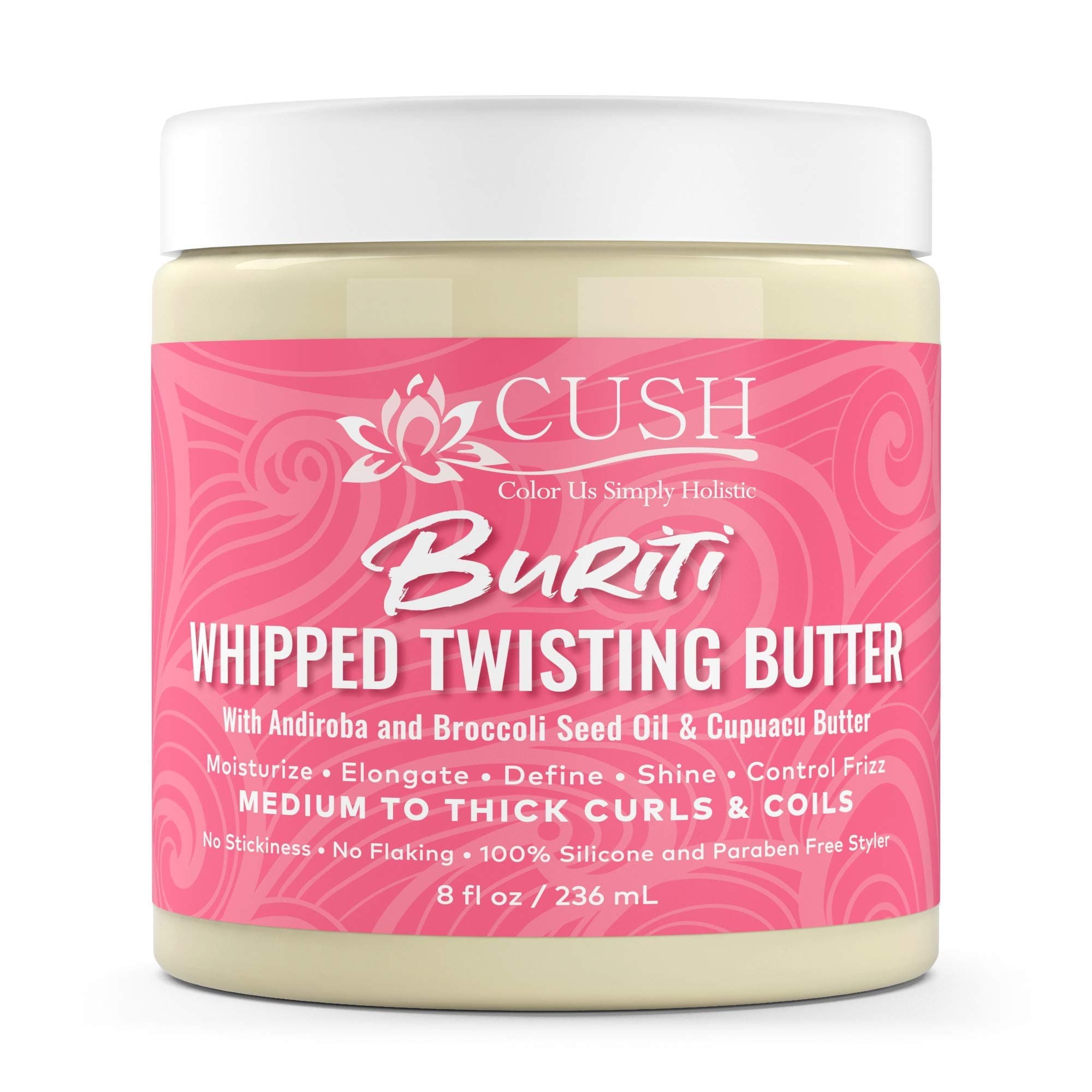 CUSH Cosmetics Buriti Whipped Twisting Butter (Deep Conditioner) 8 oz
