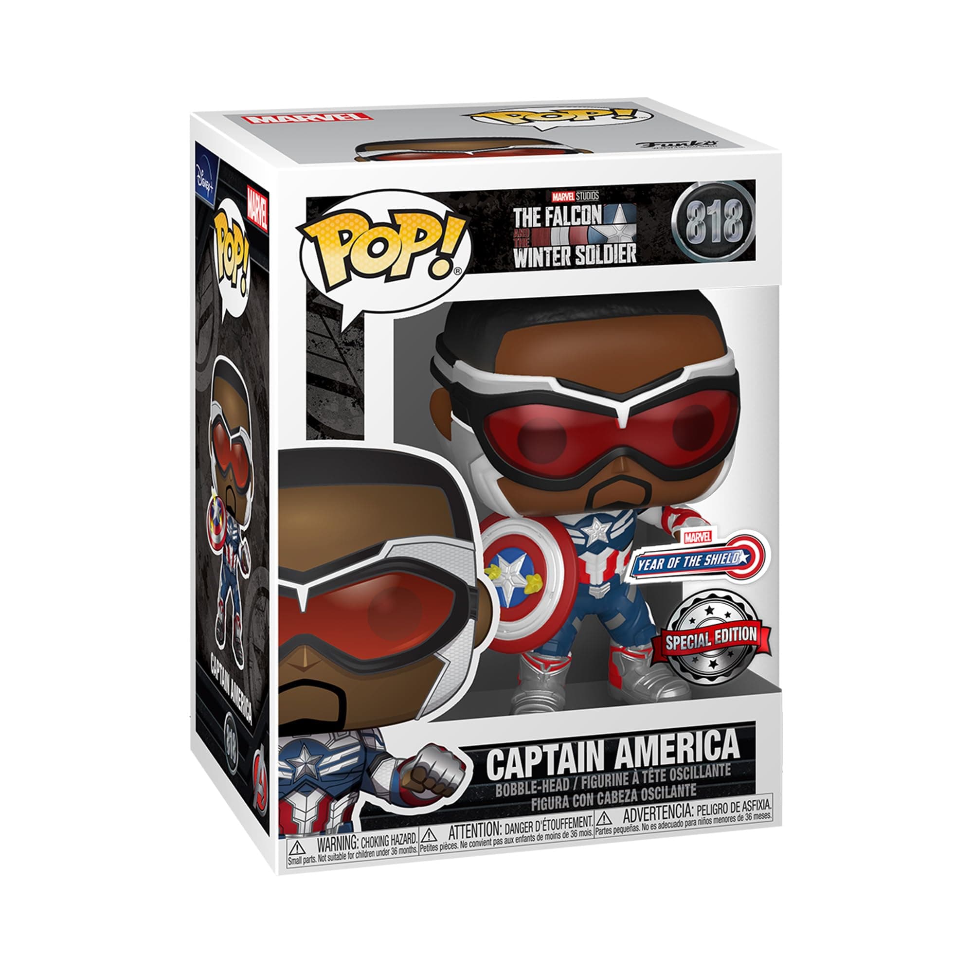 POP! Marvel Year Of the Shield - Captain Falcon America - the Falcon and the Winter Soldier - Amazon Exclusive - Collectable Vinyl Figure - Gift Idea - Official Merchandise - TV Fans
