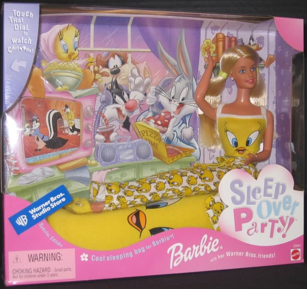 Barbie Tweety Sleep Over Party Warner Bros. Studio Store Doll