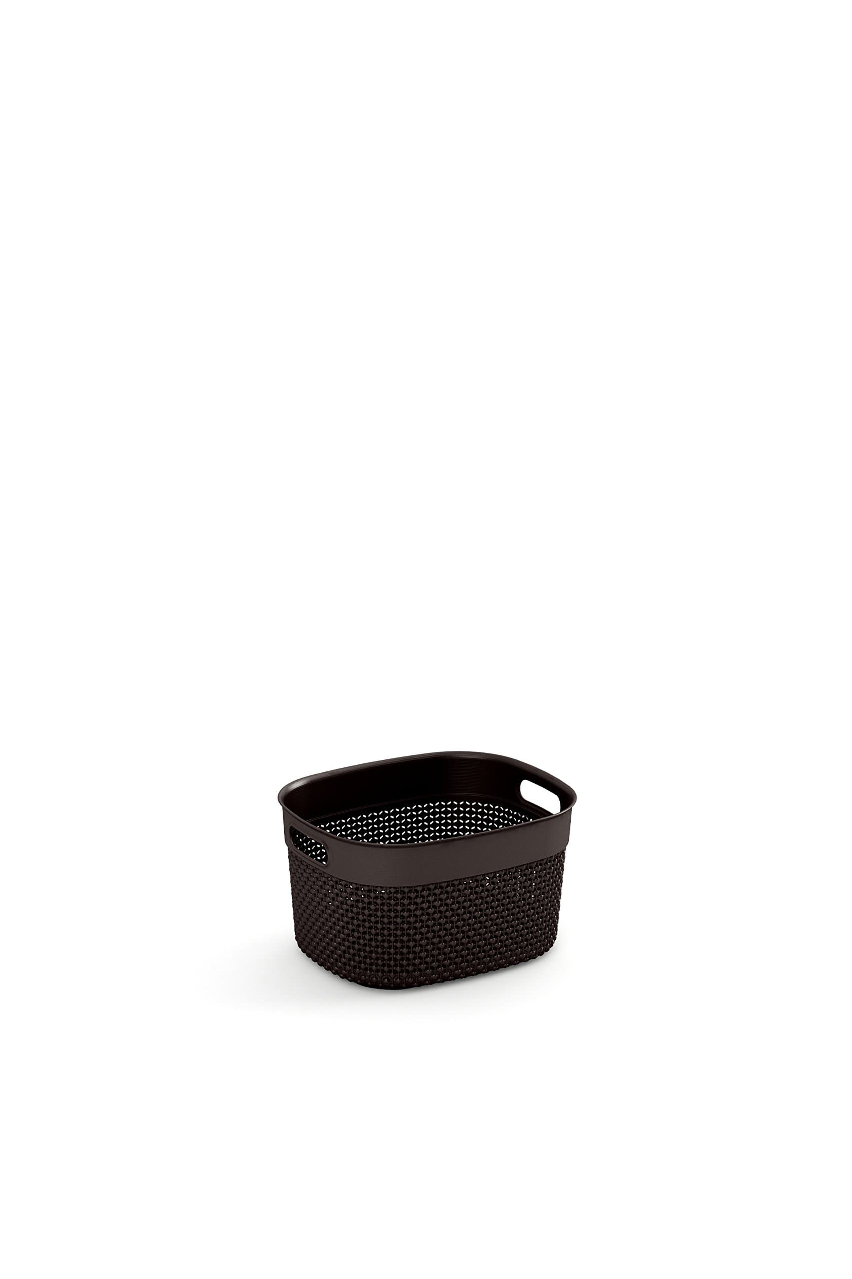 Bel Casa Filo Series Chocolate Brown Laundry Basket, 6 Litre