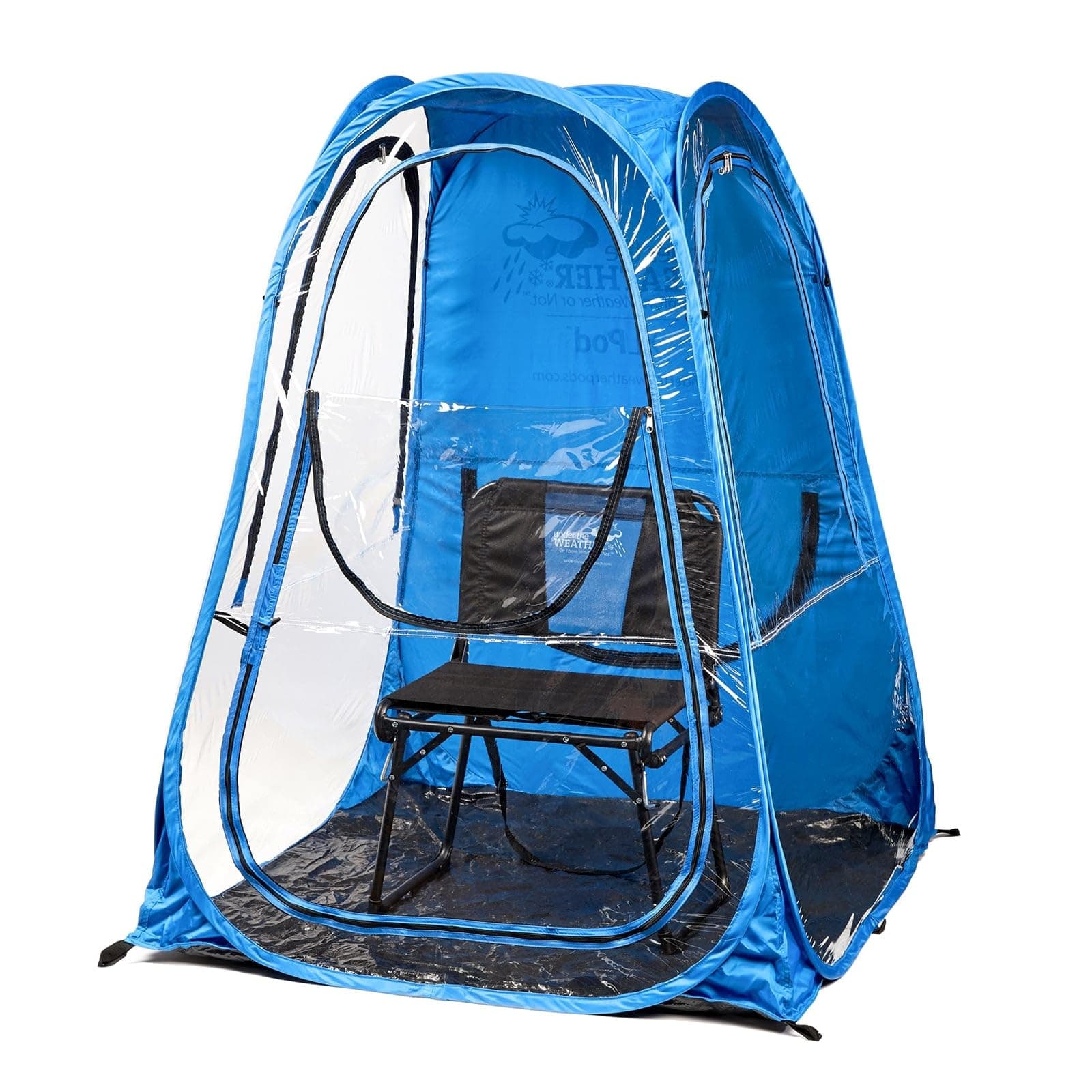 WeatherPod® OriginalPod™ XL Pop-Up Pod - Stay Warm, Dry, and Out of The Sun - Weather Pod for Sports, Rain, or Wind - 1 Person Pod - Sports Pod for The Sideline - Easy Set Up & Tear Down