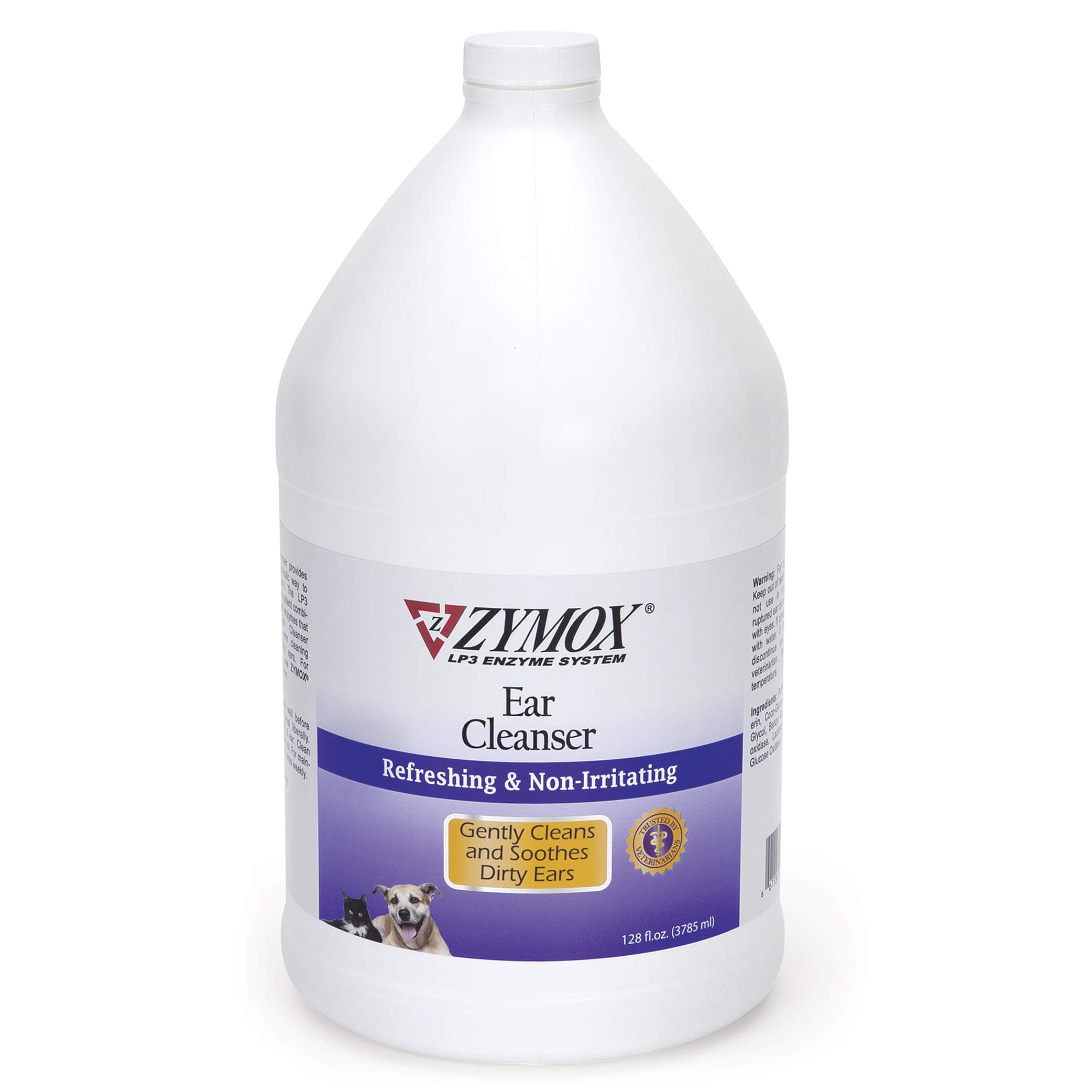 Ear Cleanser Solution for Dogs and Cats, 1 Gallon