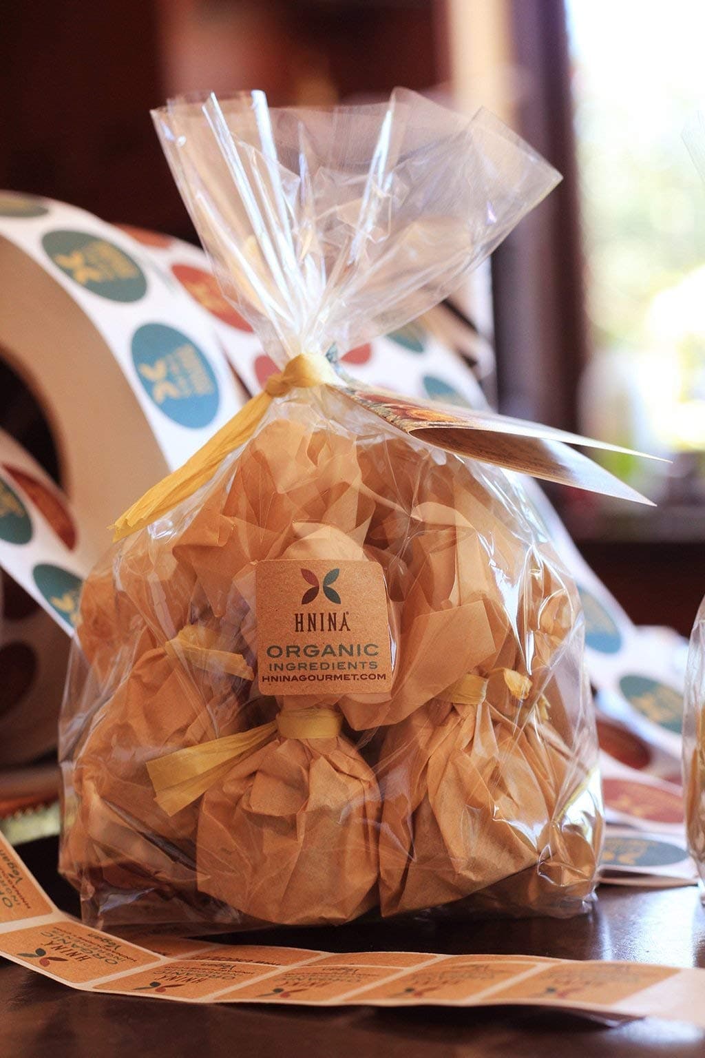 Hnina Raw Chocolate and Sprouted Nuts Truffles Assortment Bag, Vegan Line, 7 Count