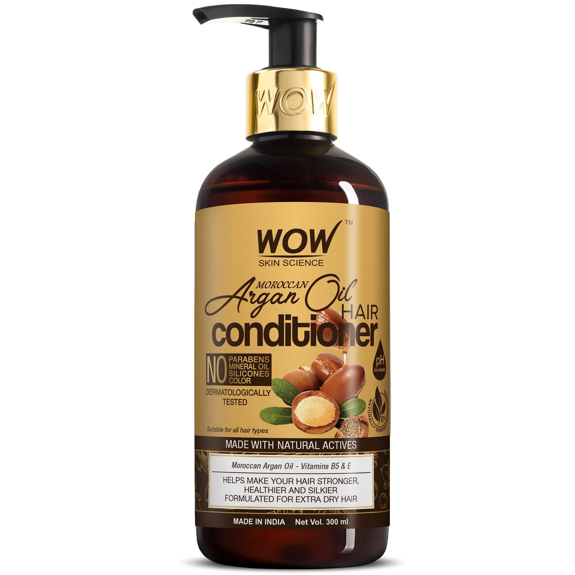 WOW Skin Science Moroccan Argan Oil Hair Conditioner, 340ml