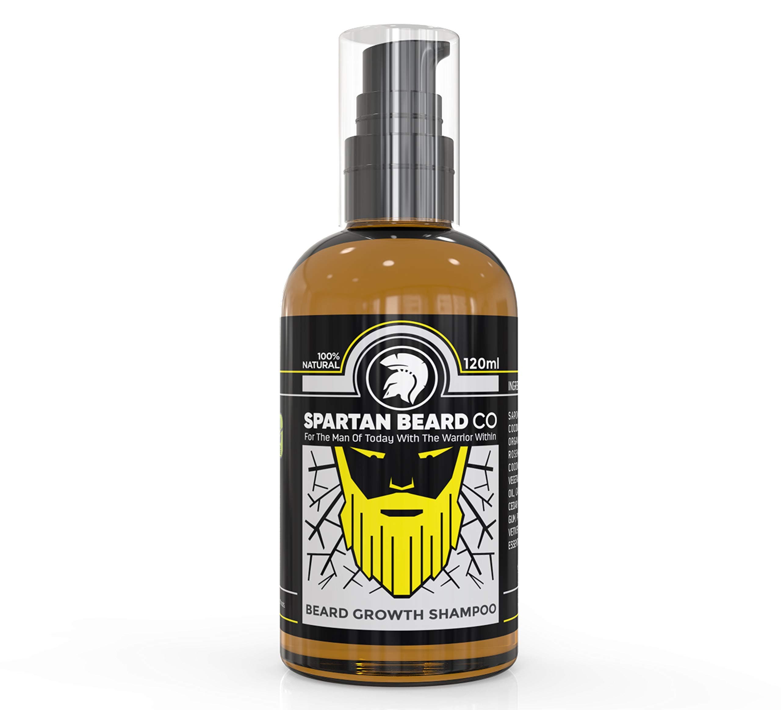 Premium Luxurious Beard Wash, Beard Shampoo by Spartan Beard Co. Made from 99% Natural Ingredients for The Best Beard Care Shampoo. Promotes Healthy Beard Growth