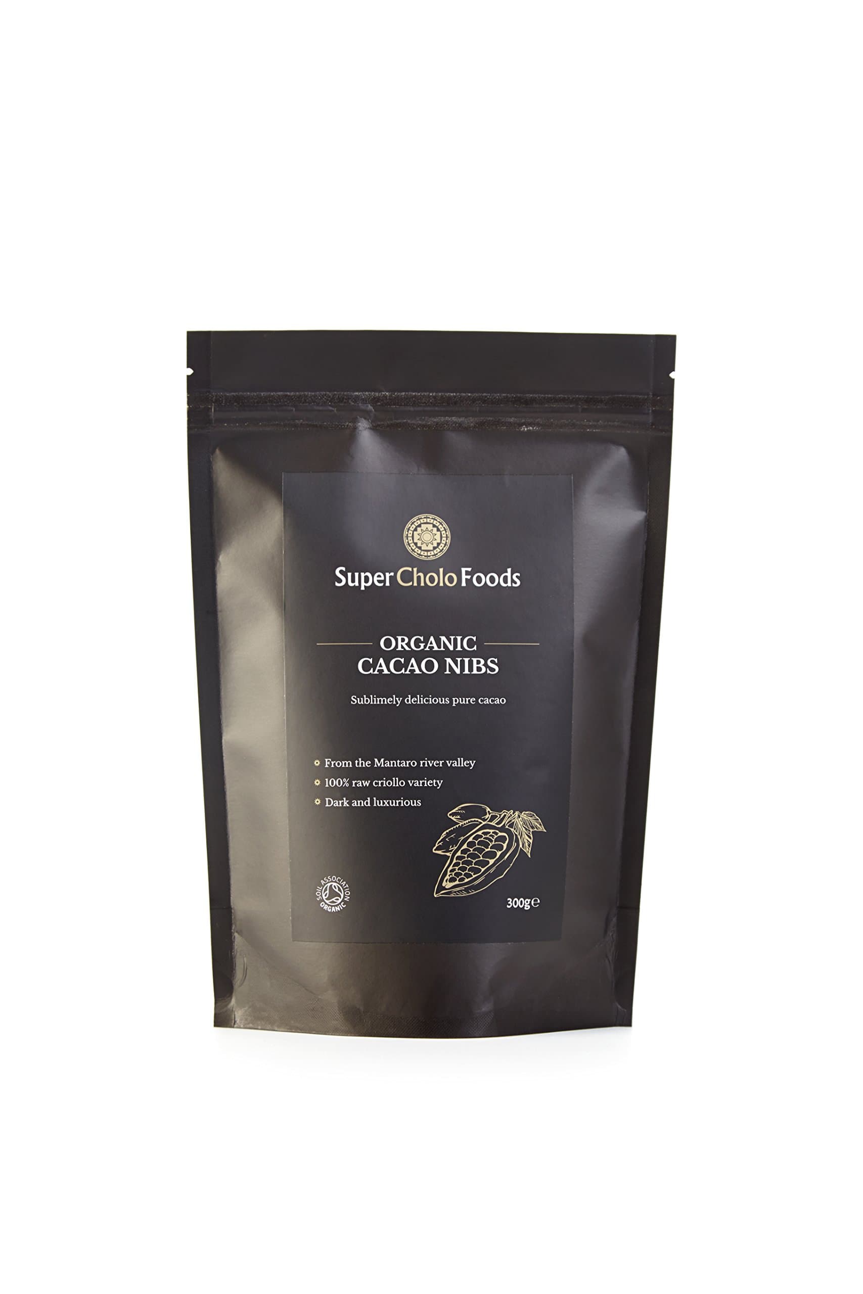 Organic Cacao Nibs 300g by Super Cholo Foods