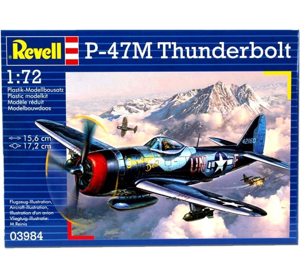 03984 P-47 M Thunderbolt 1:72 Scale Unbuilt/Unpainted Plastic Model Kit