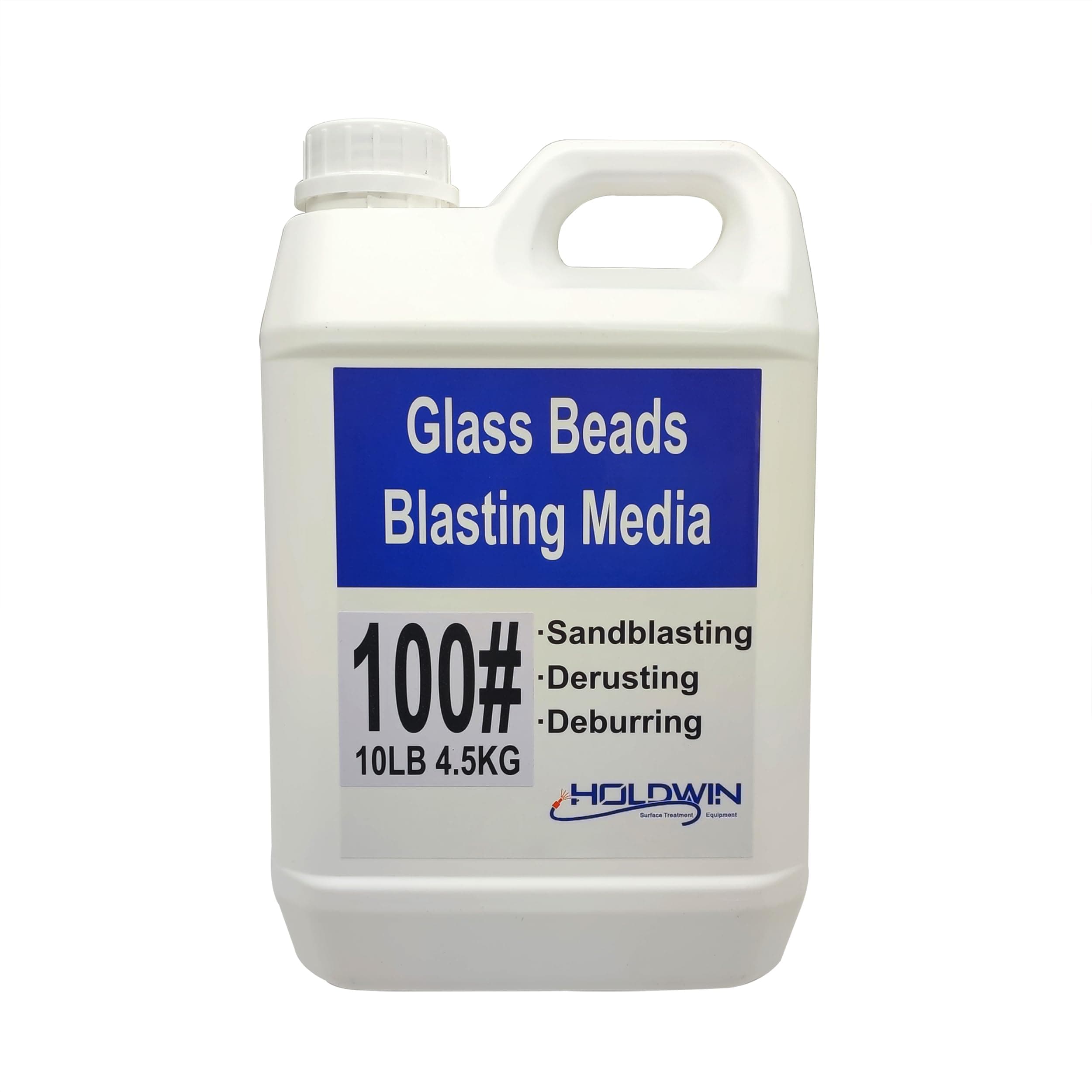 Glass Beads Blast Media Blast Cabinet Blasting Gun Sandblasting Abrasive Sandblaster Media-10LBS (10LBS/4.5KG) (100 Grit)
