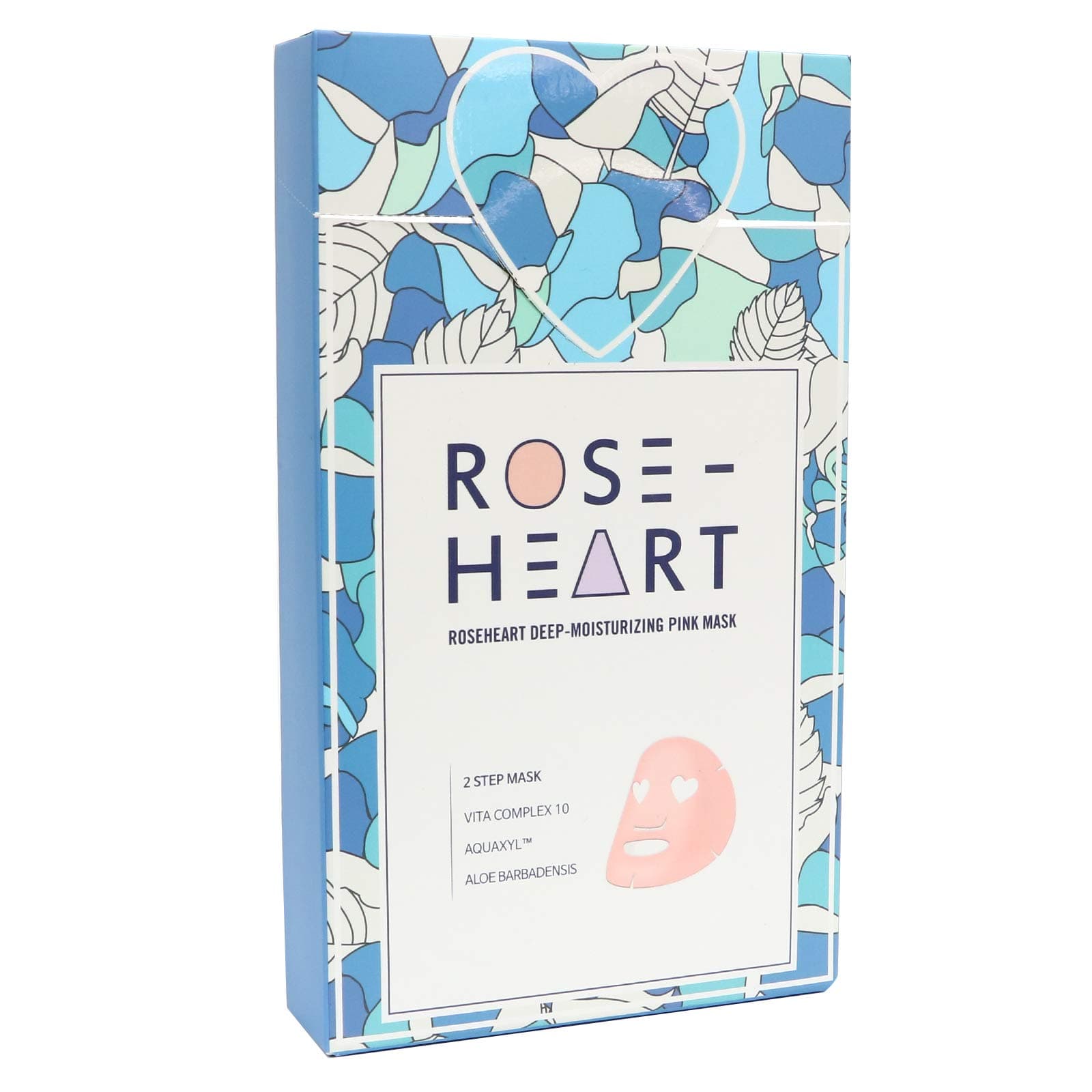 Roseheart 2 steps Deep Moisturizing Masks (1 set 5 sheets) (PINK BRIGHTENING MASK - 5 SHEETS)