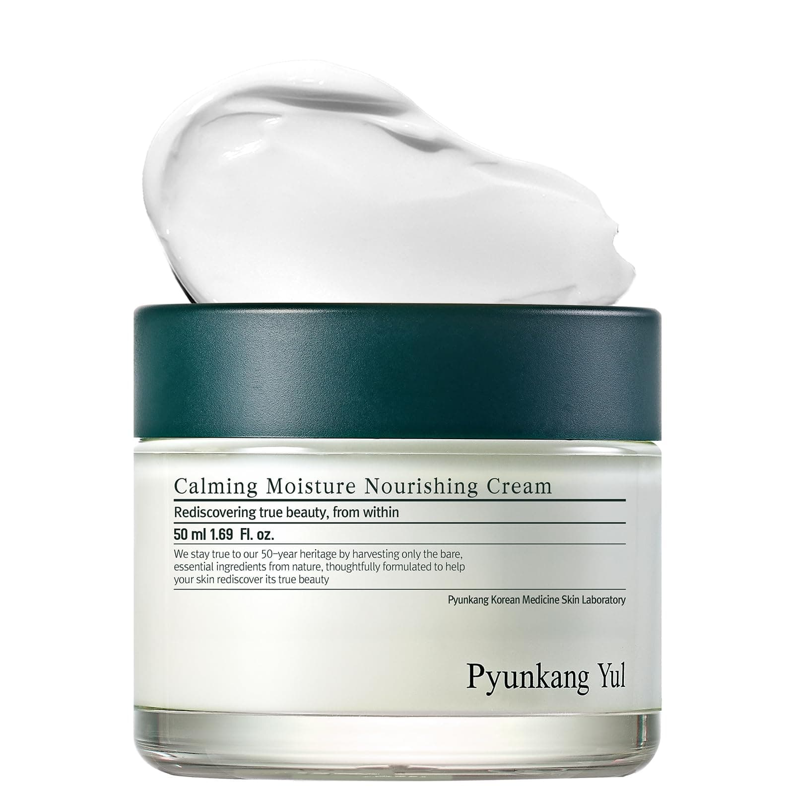 [PKY] Pyunkang Yul Calming Moisture Nourishing Cream for Glow & Elasticity, Ceramides & Hyaluronic Acid; Skin Soothing with CICA & Tea Tree (1.69 fl.oz, 50ml)