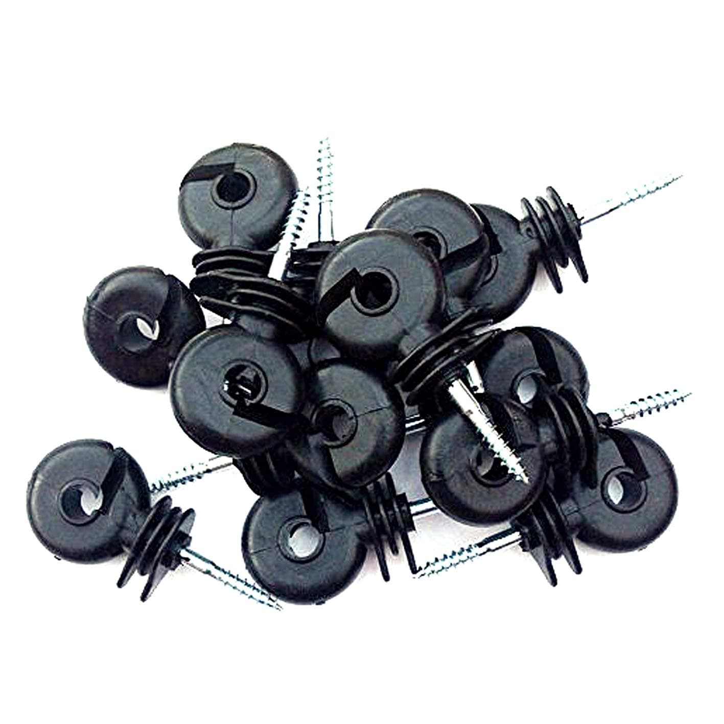 Ring INSULATORS x 100 Electric Fencing Fence Screw in for Wooden Posts Wire