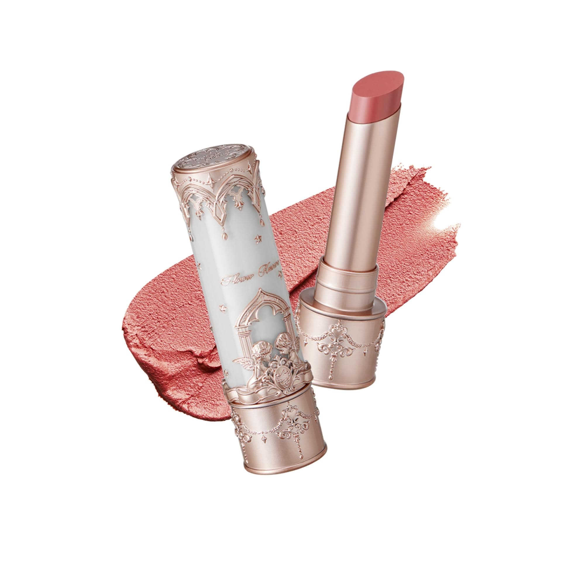 Little Angel Matte Lipstick - 3.5g, Waterproof, Long-lasting, Matte Finish (C02 Fantasia - Warm Rose)