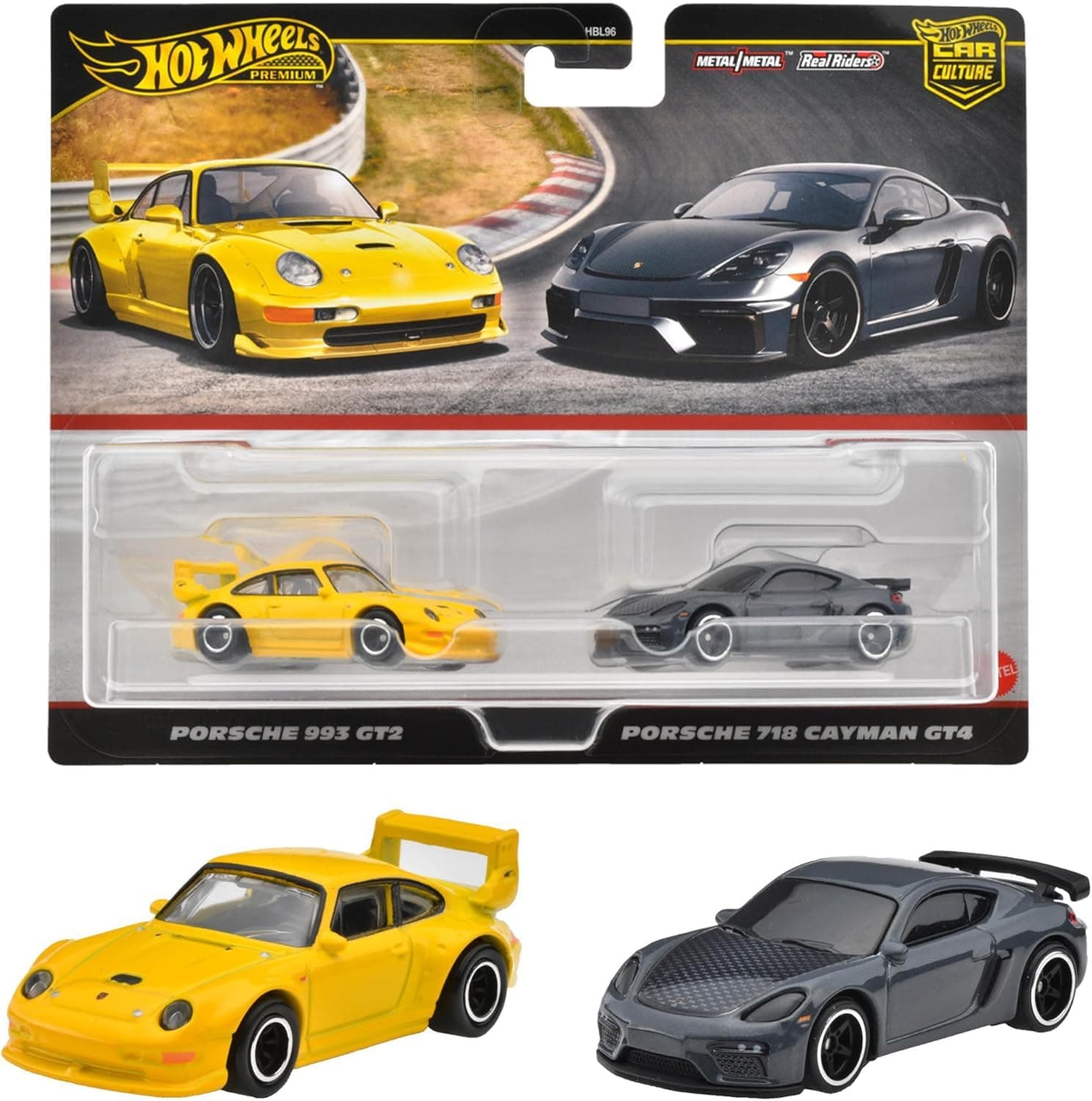 Hot Wheels Porsche 993 GT2/ Porsche 718 Cayman GT4