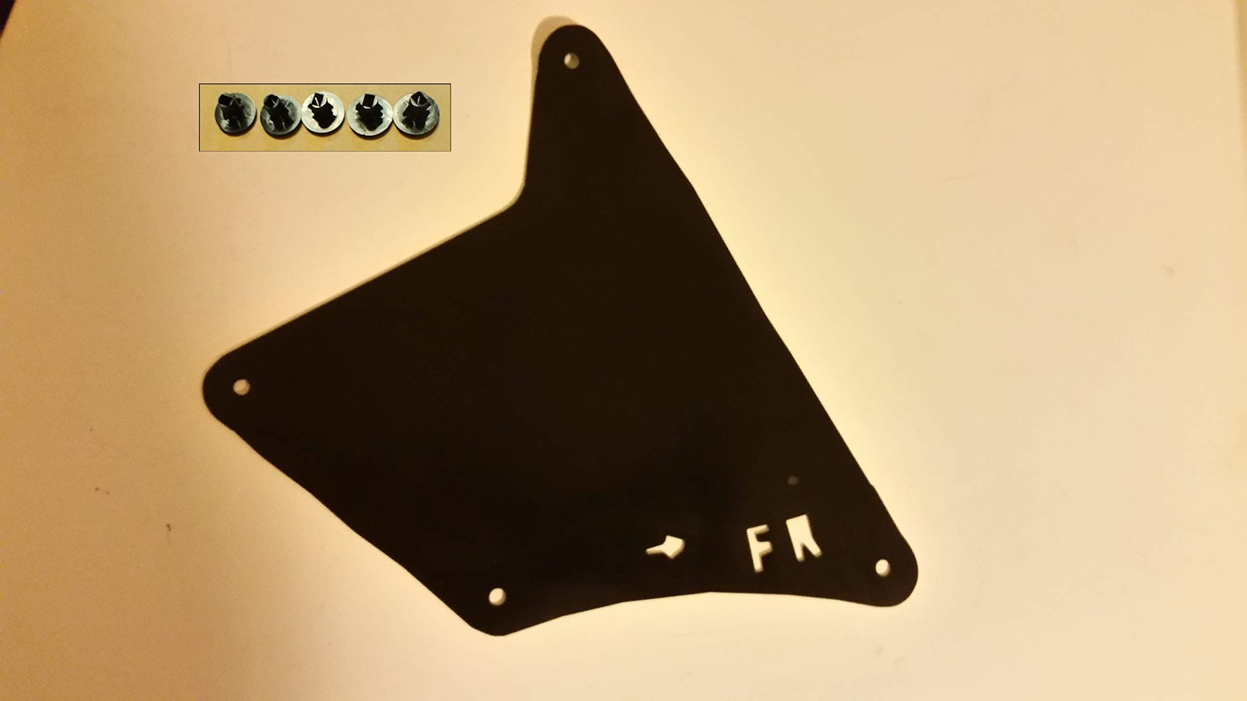 Yota Liners Front Right Splash Shield with Clips for 4Runner 2003-2018 (Fender Liner, Apron, Shield, Splash Guard, Skirt, Guard, Seal, Splash Seal) A