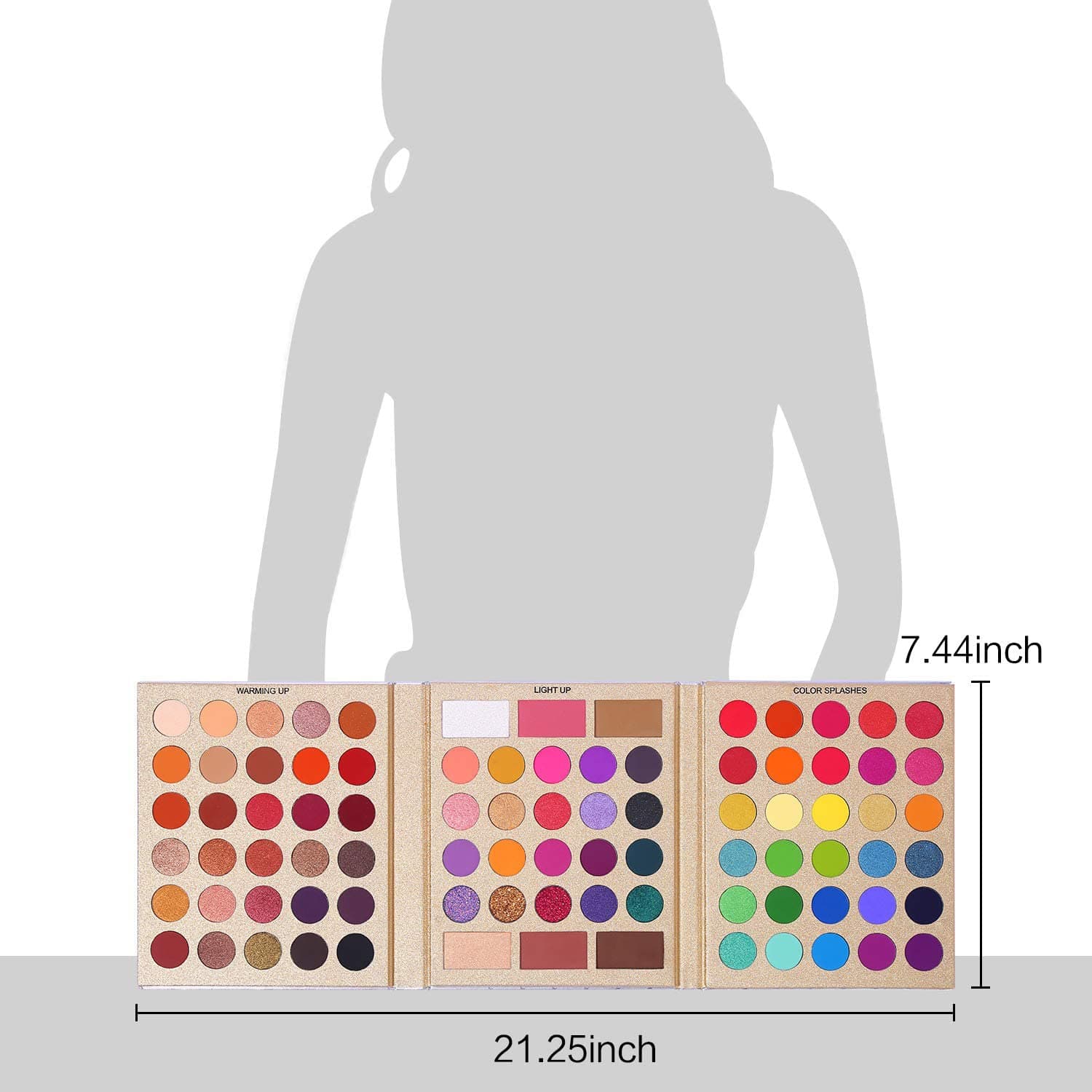 SYOSI All Set Eyeshadow Palette, Highly Pigmented Pink Orange Blue Purple Eye shadow Paleta. Blendability Matte Makeup Powder Palet(86 Colors)