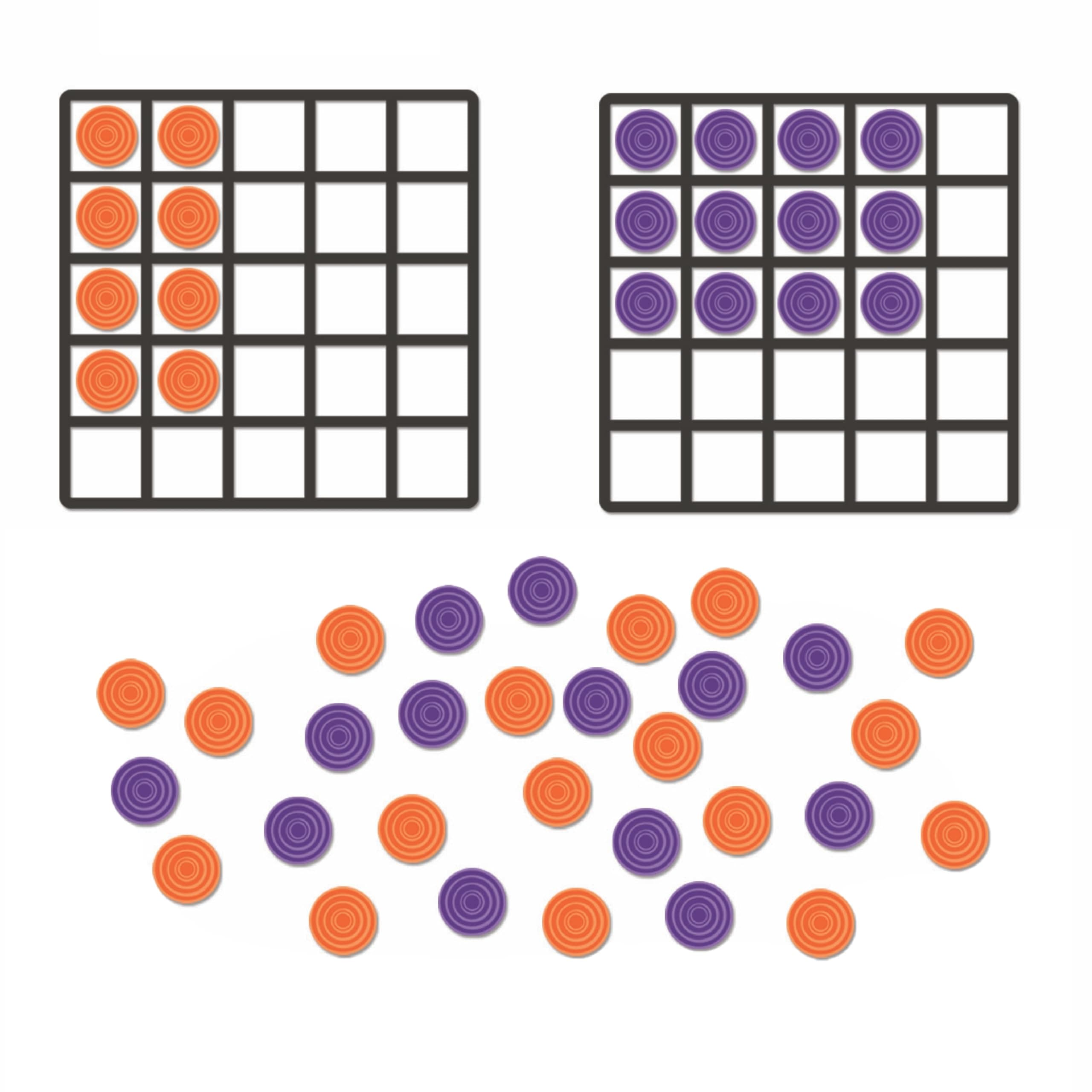 Giant Magnetic Array Set - Math Teacher and Classroom Supplies, Homeschool Math Tools