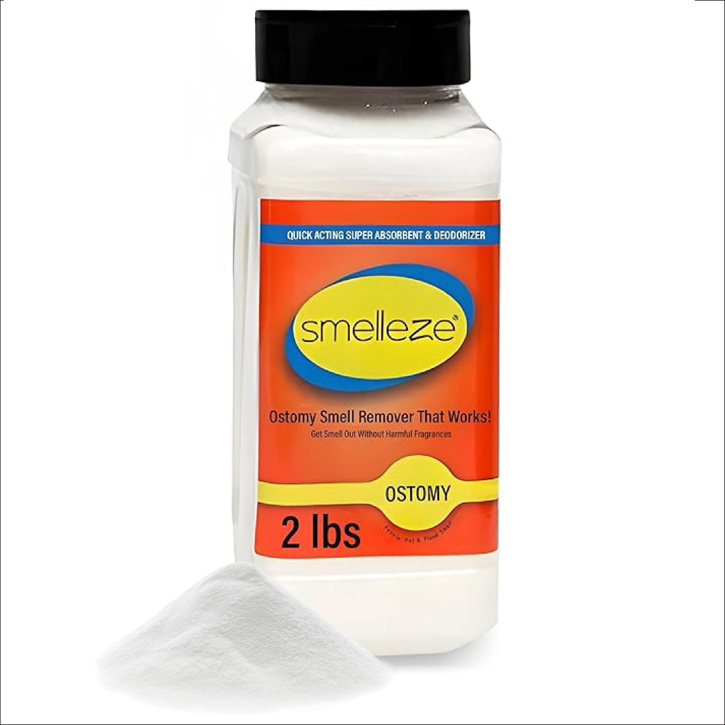 Ostomy Bag Smell Removal Deodorizer: 2 lb. Granules Eliminate Embarrassing Ostomy, Colostomy, Stoma & Ileostomy Odor