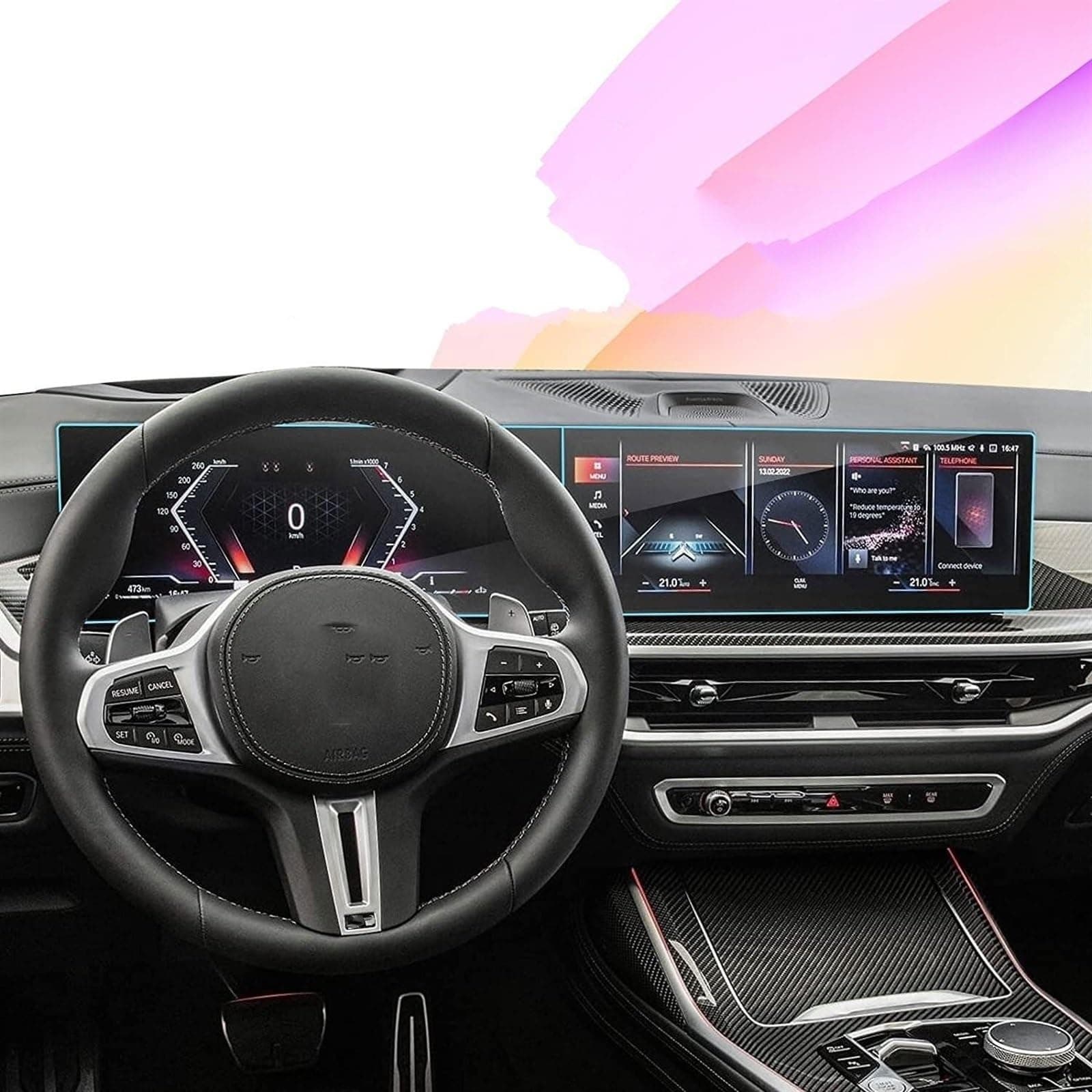 Compatible With BMW For 3 Series For Hybrid For IDrive 8 2023 Screen Protector Touchscreen Display Navigation Tempered Glass Protective Navigation screen protector