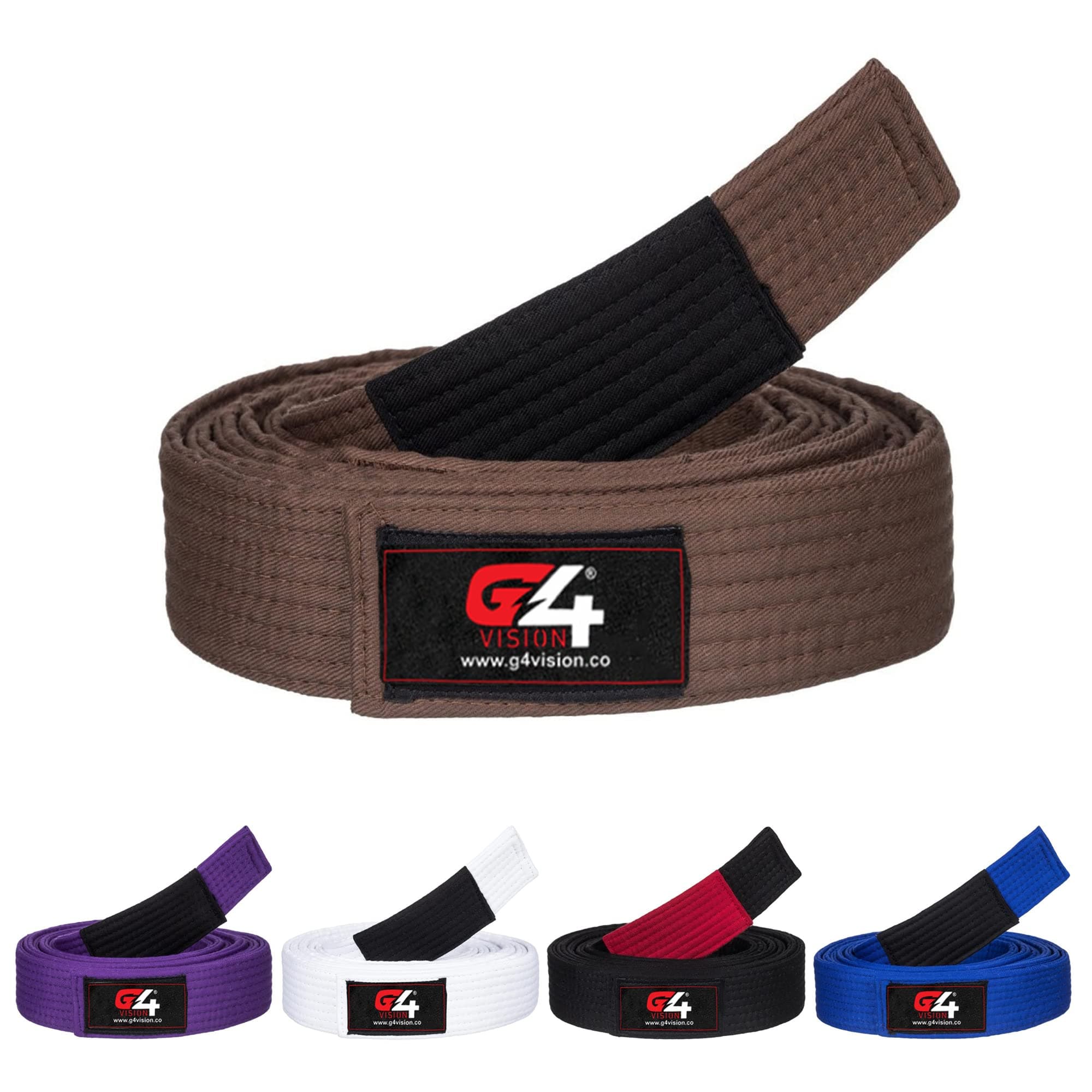 Jiu Jitsu Belt BJJ Belts Brazilian Adult A1 A2 A3 A4 Black Brown Purple Blue White