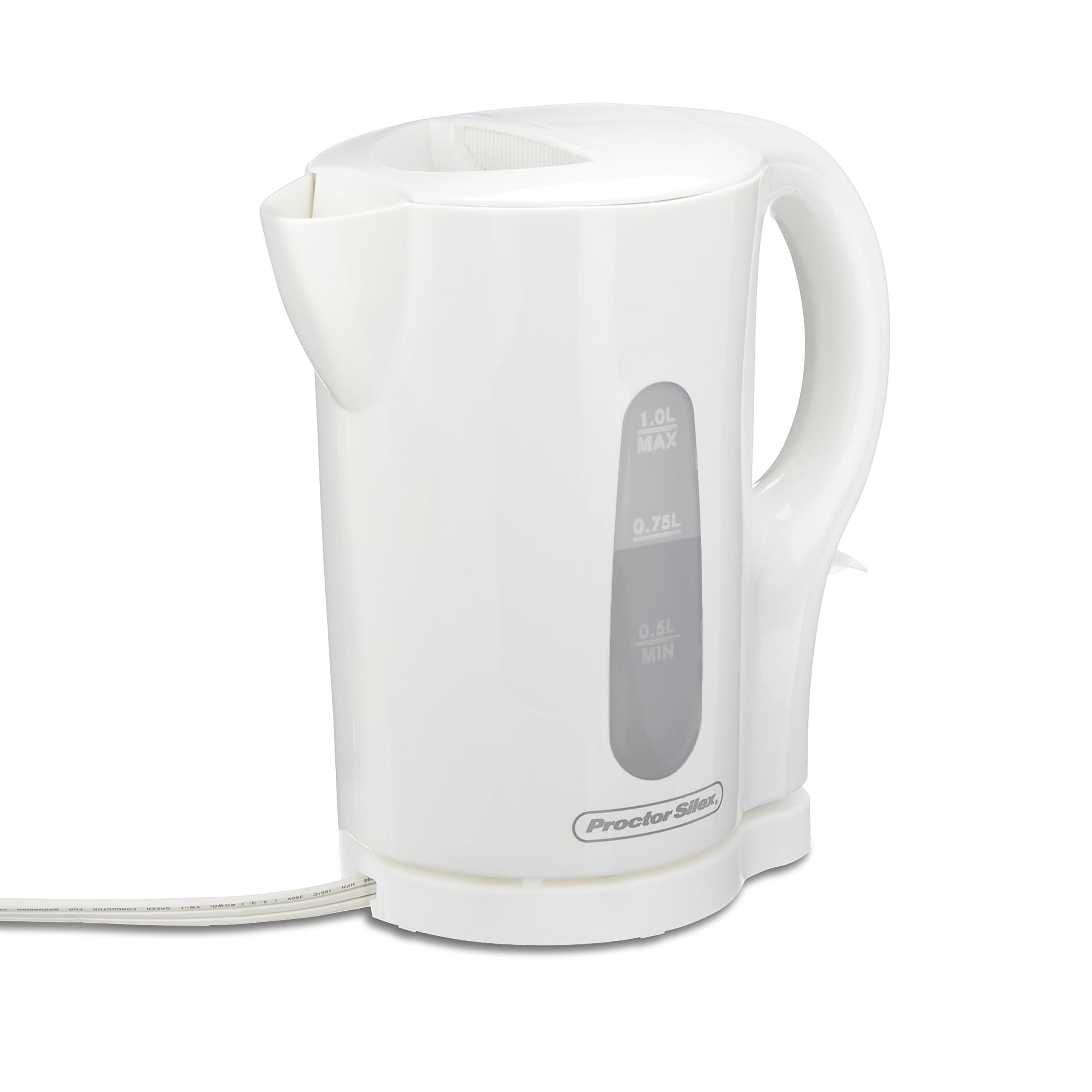 41005 Electric Kettle, White, 1 L