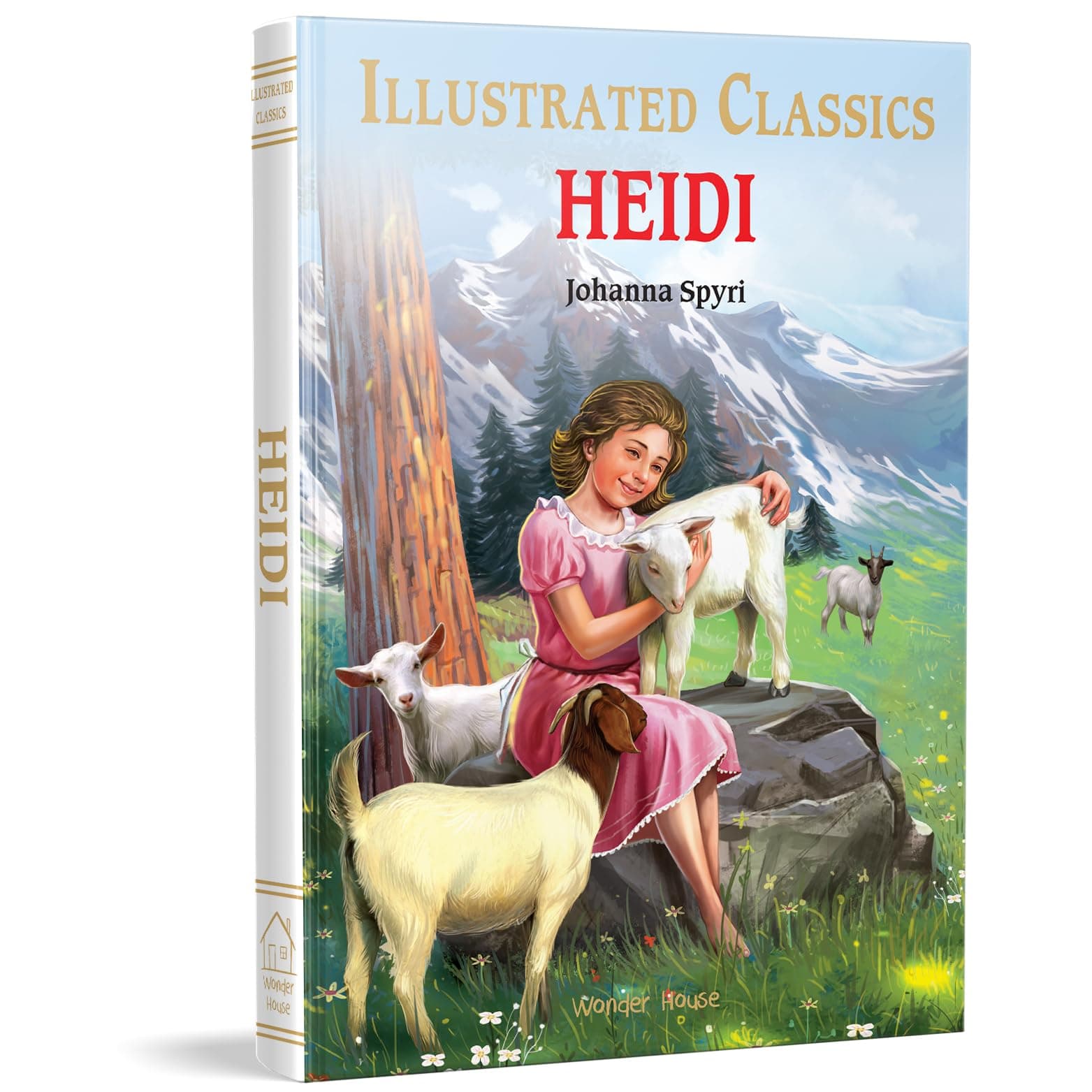 Heidi : Illustrated Abridged Children Classics English Novel with Review Questions